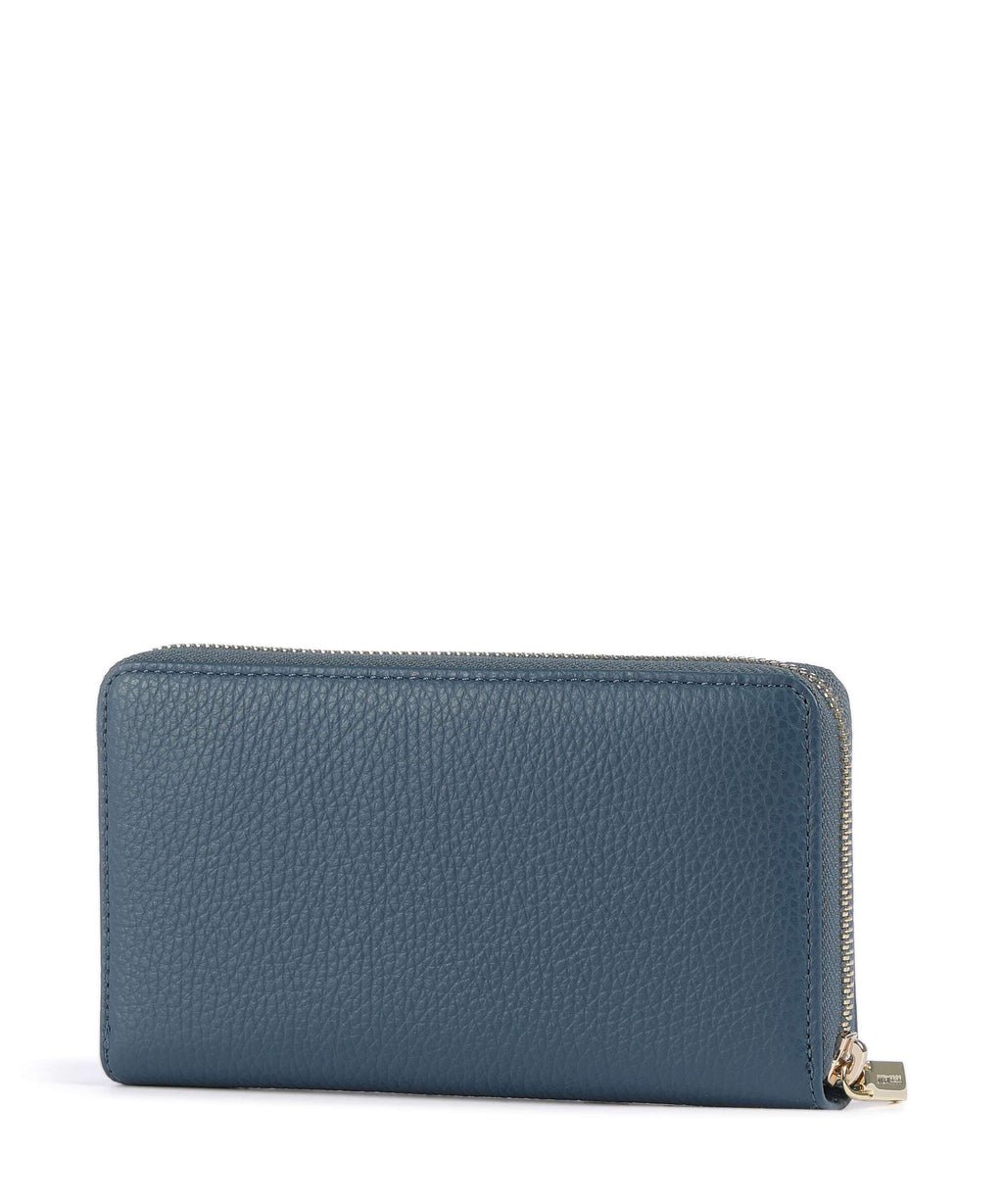 Coccinelle Metallic Soft RFID Wallet deep blue