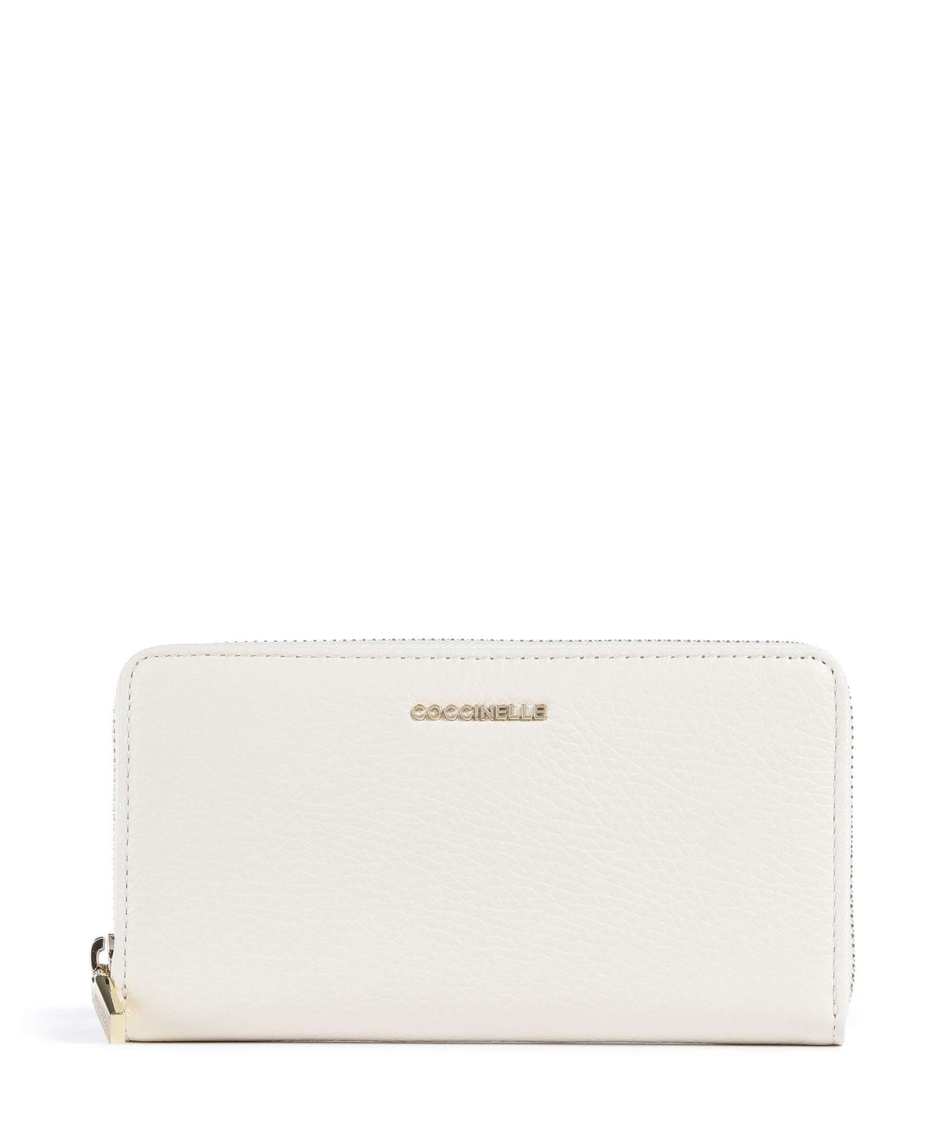 Coccinelle Metallic Soft RFID Wallet pearl
