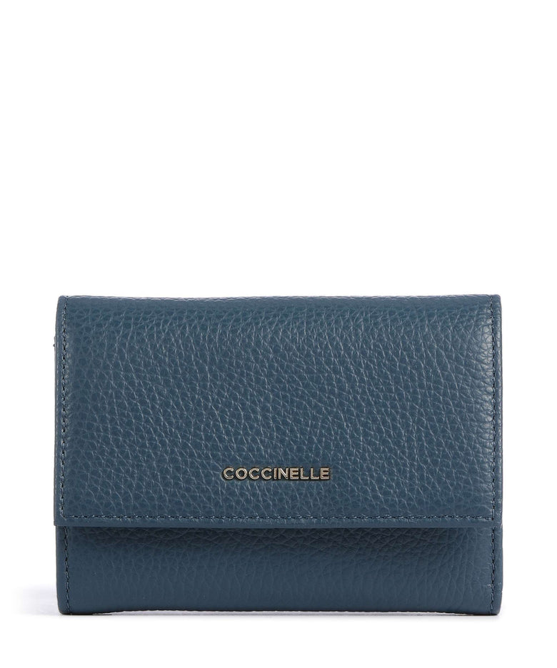 Coccinelle Metallic Soft Wallet deep blue