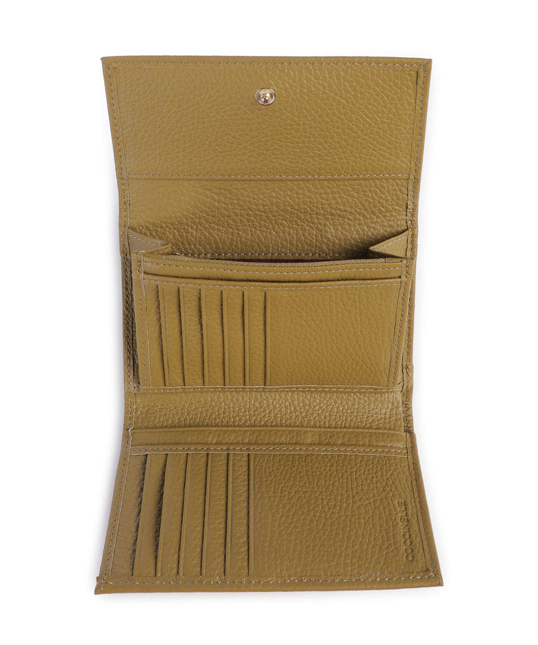 Coccinelle Metallic Soft Wallet seagrass