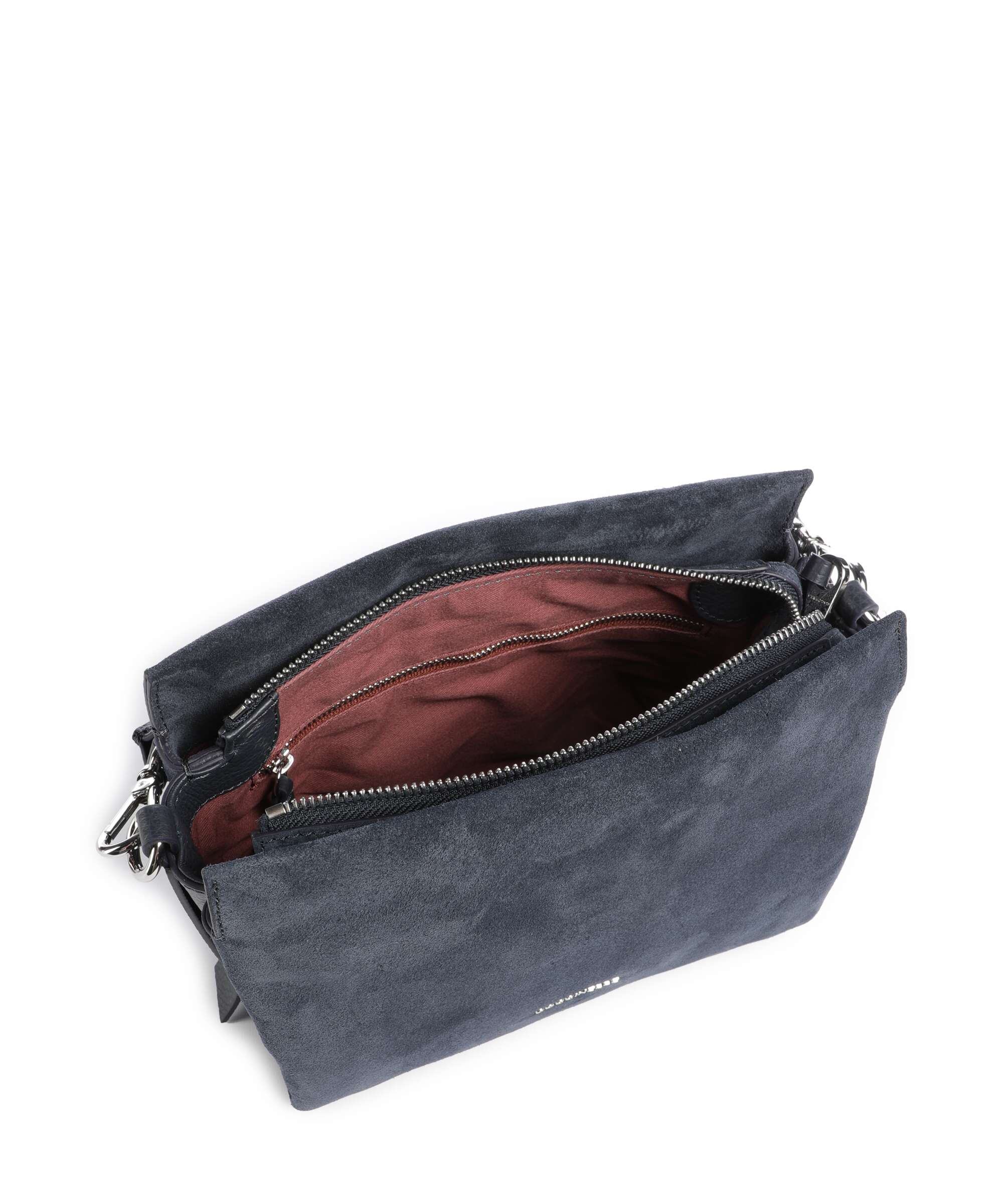 Coccinelle Boheme Suede Handbag midnight blue