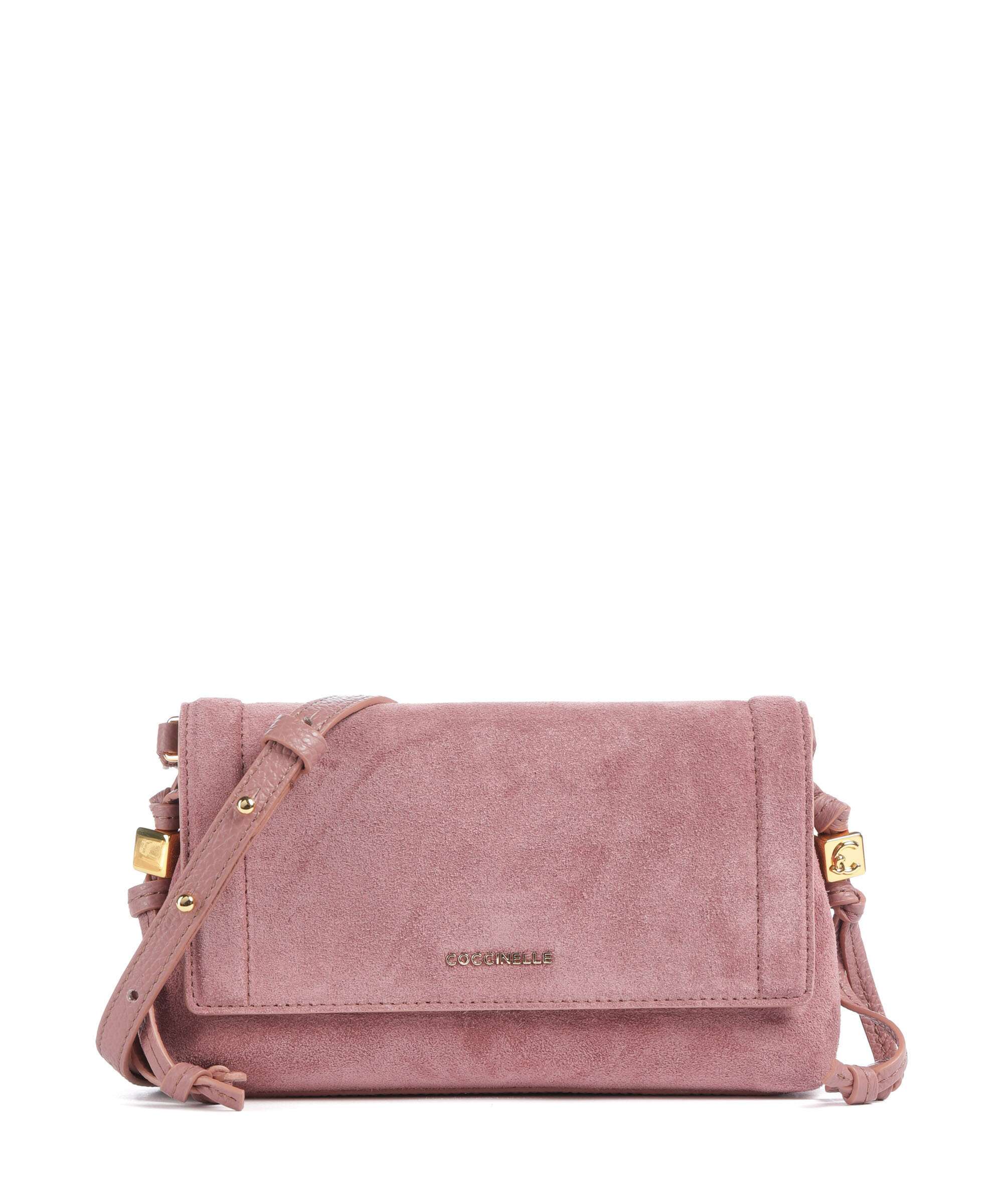 Coccinelle Thess Suede Crossbody bag winter rose