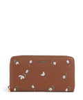 Coccinelle Metallic Wallet cognac