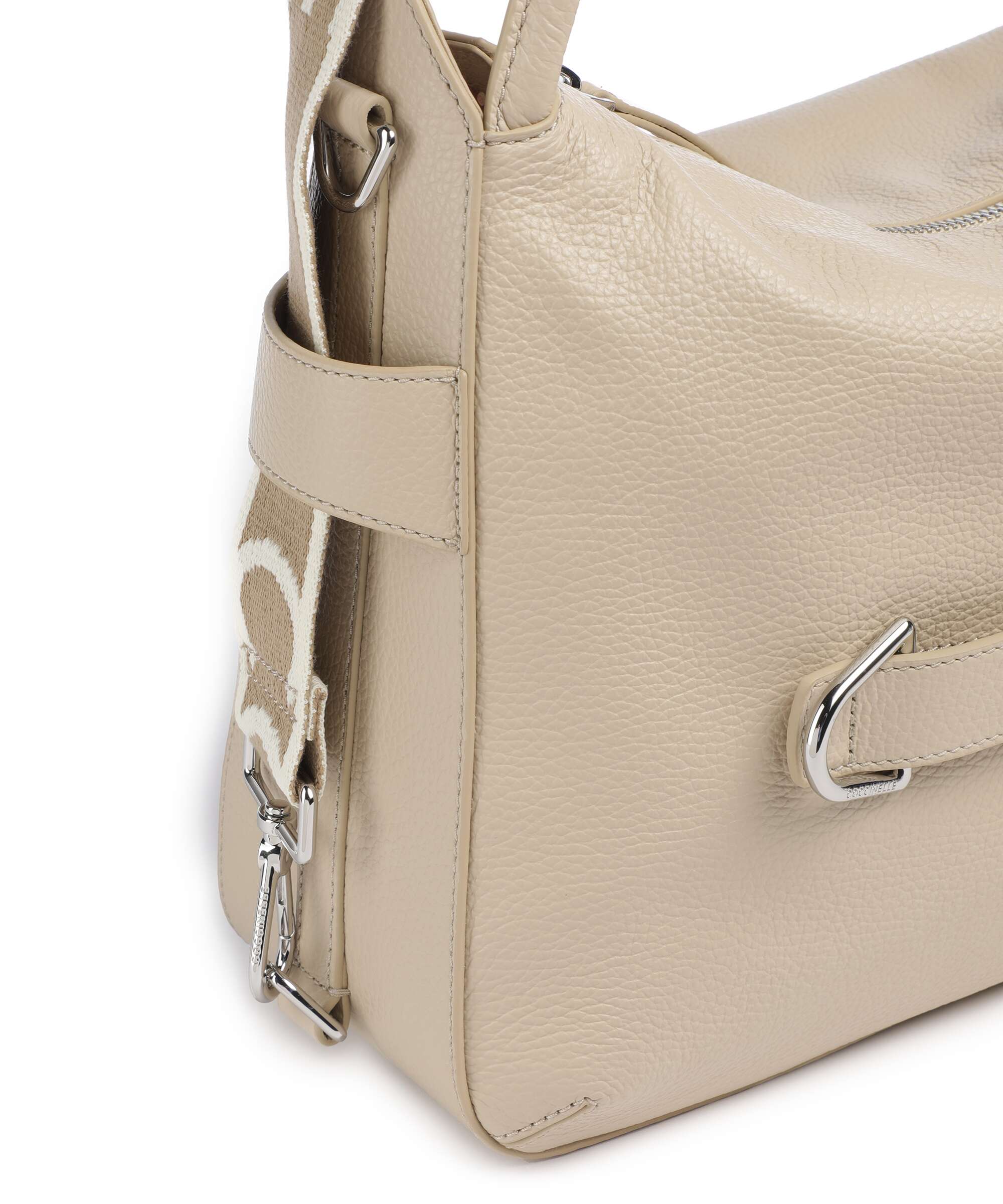 Coccinelle Gretel Ribbon Hobo bag sandshell