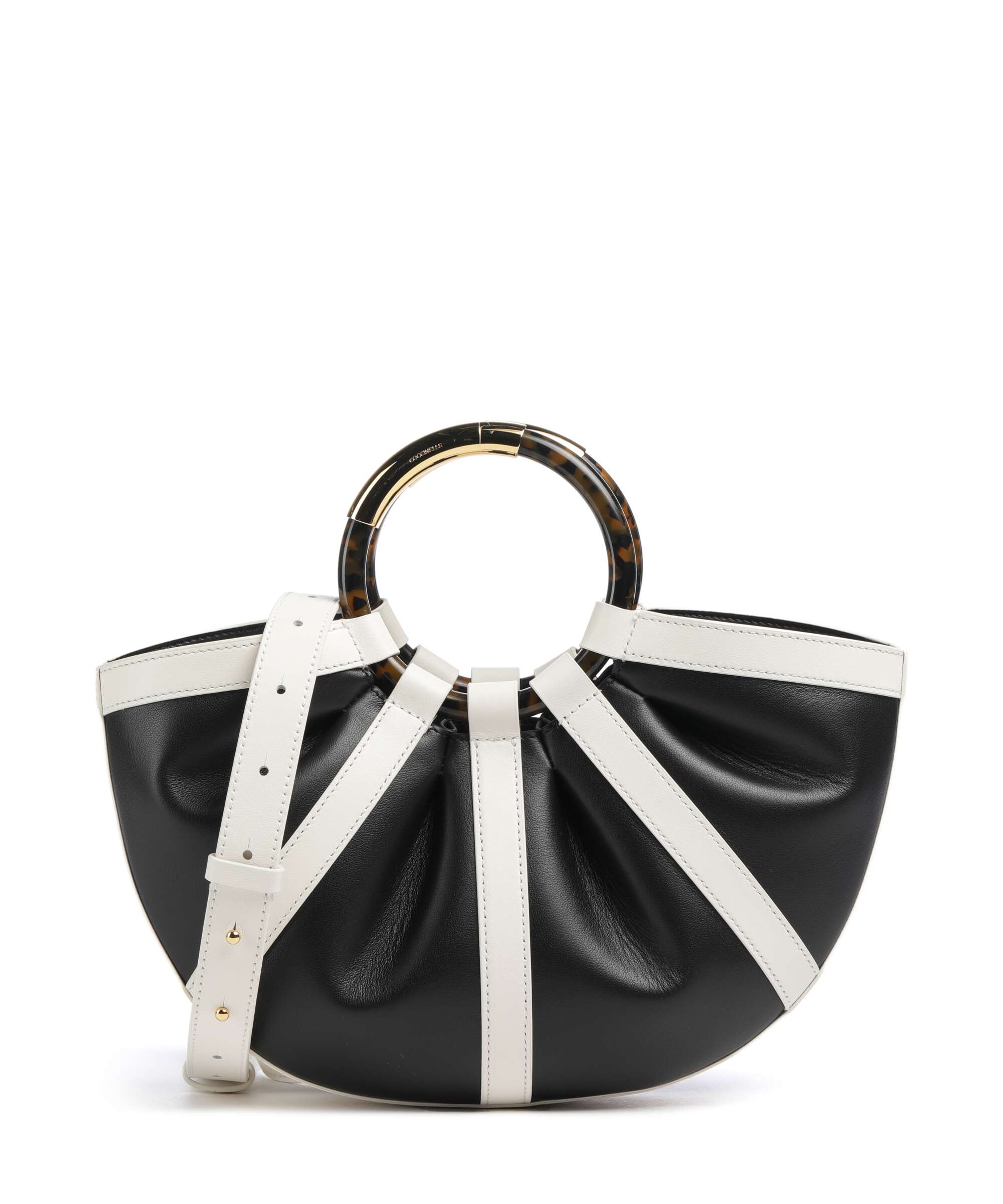 Coccinelle Shell Handbag pearl/noir