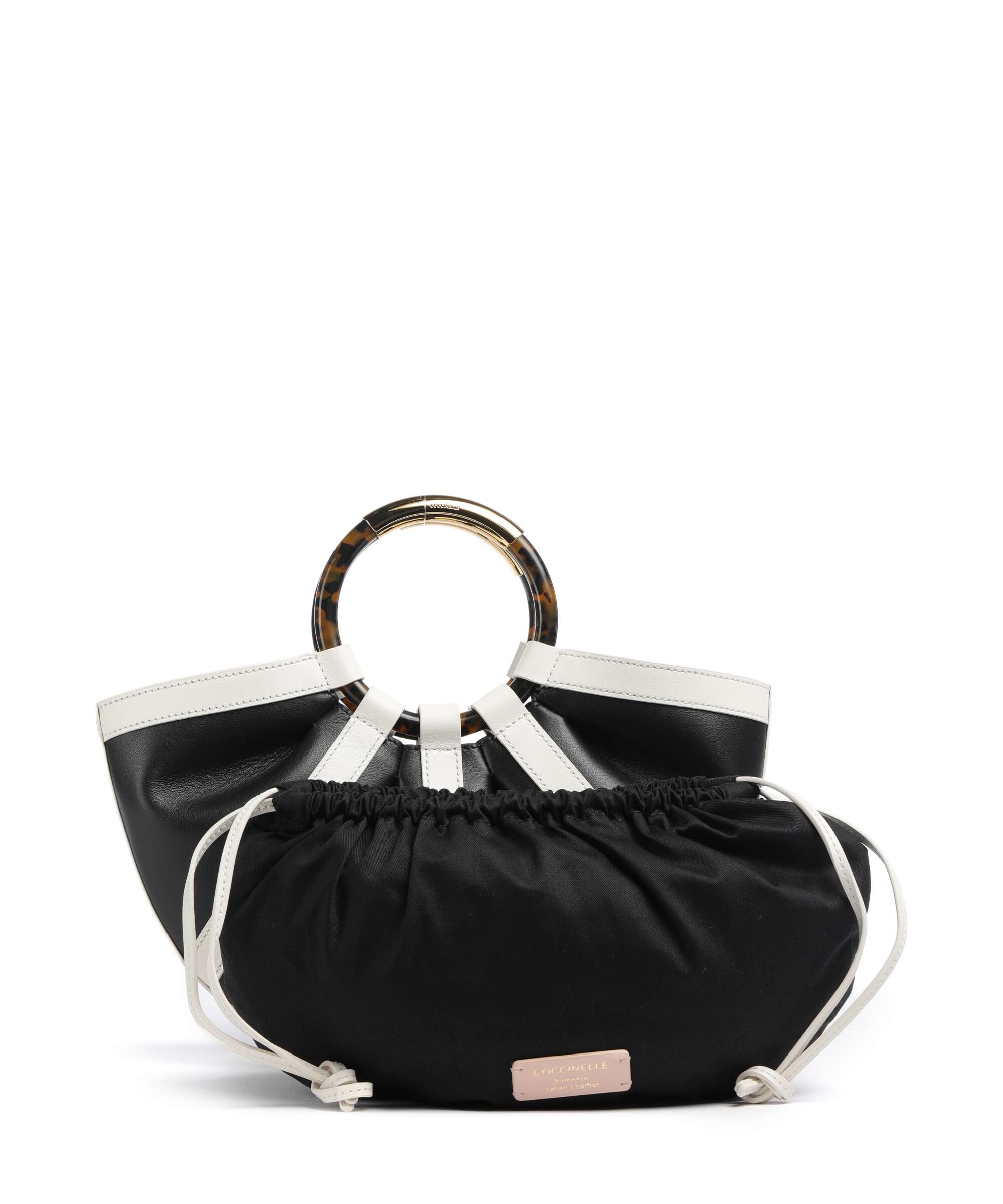 Coccinelle Shell Handbag pearl/noir