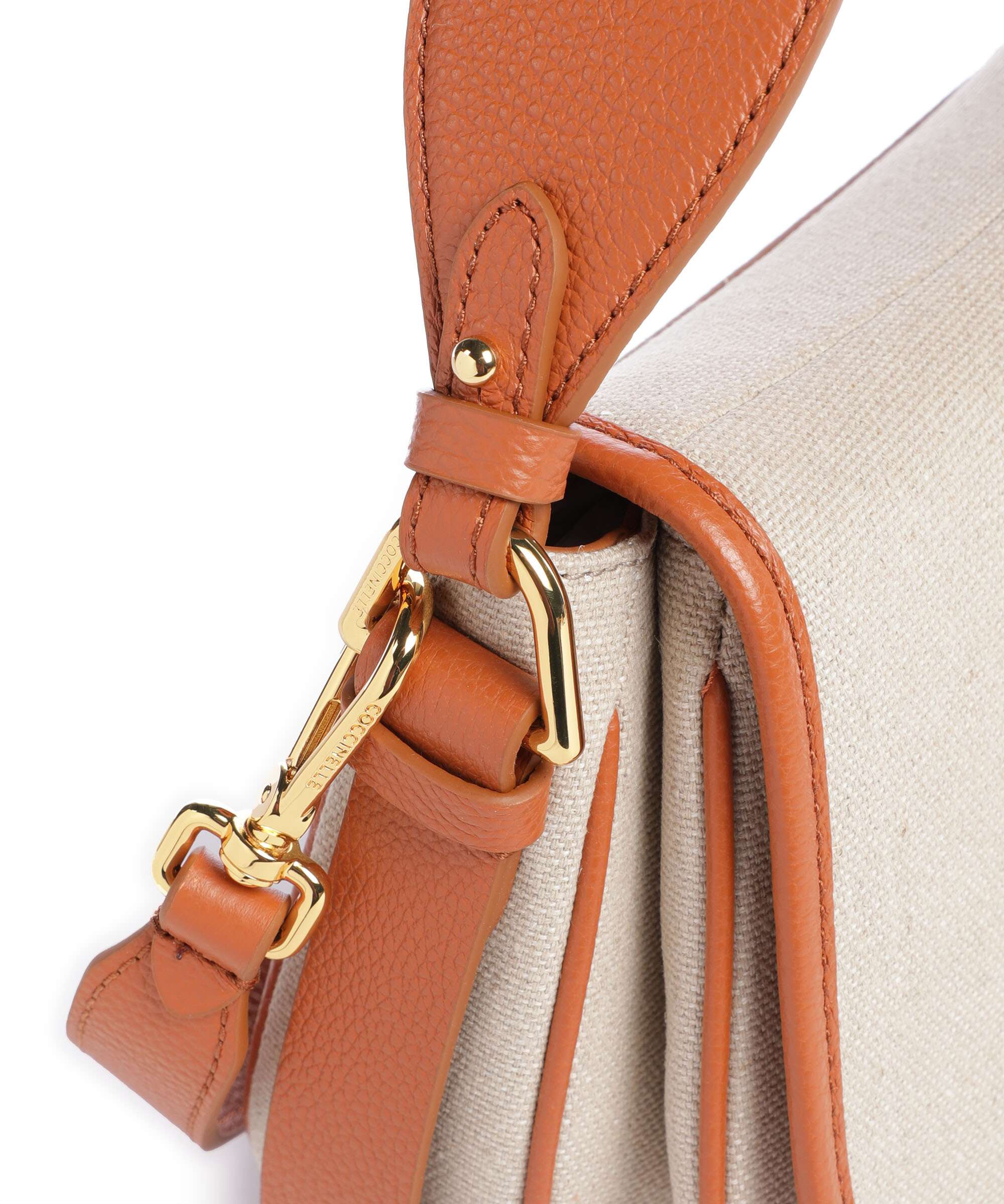 Coccinelle Mavery Canvas Handbag natural/crab