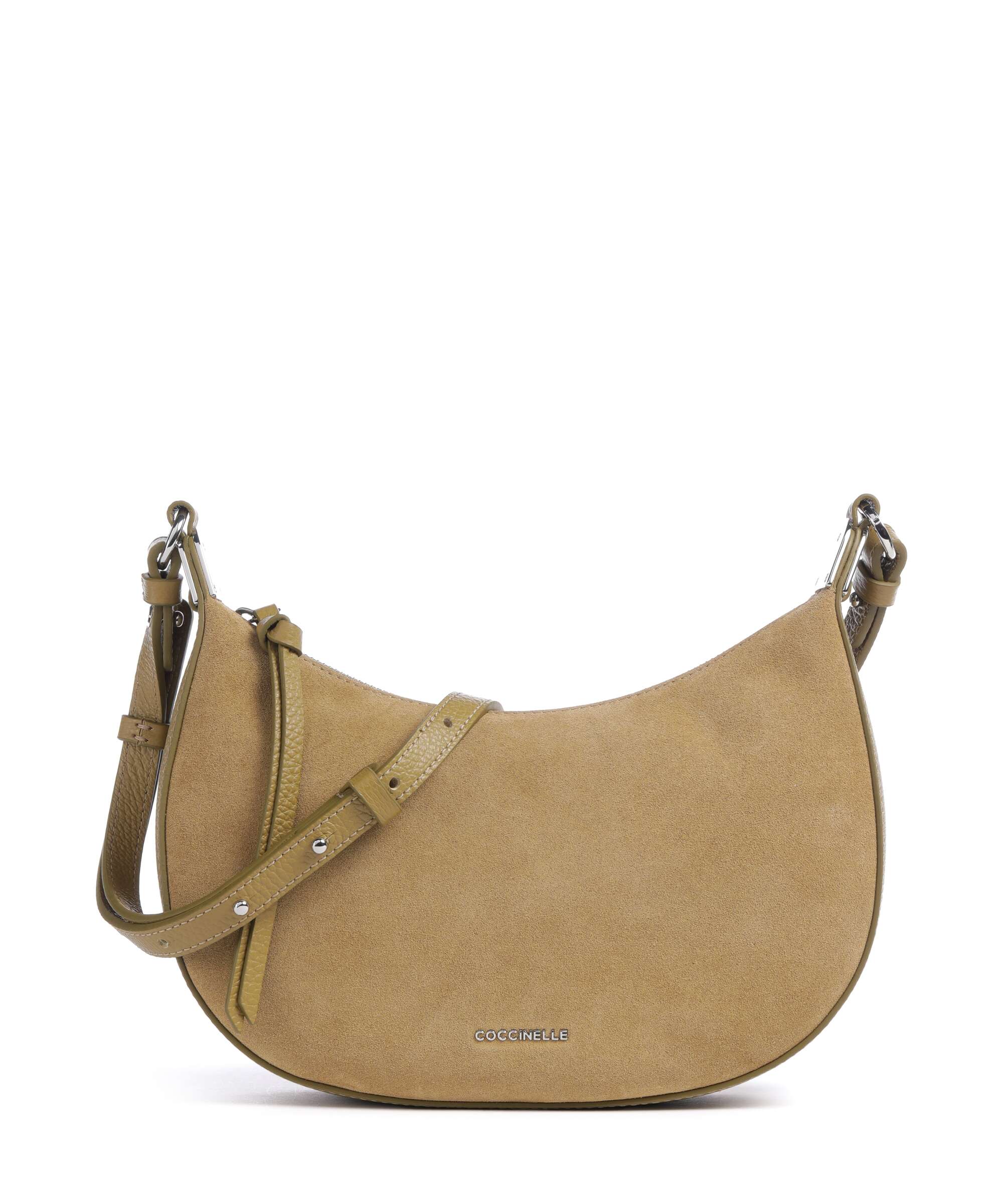 Coccinelle Fujiko Suede Crossbody bag seagrass