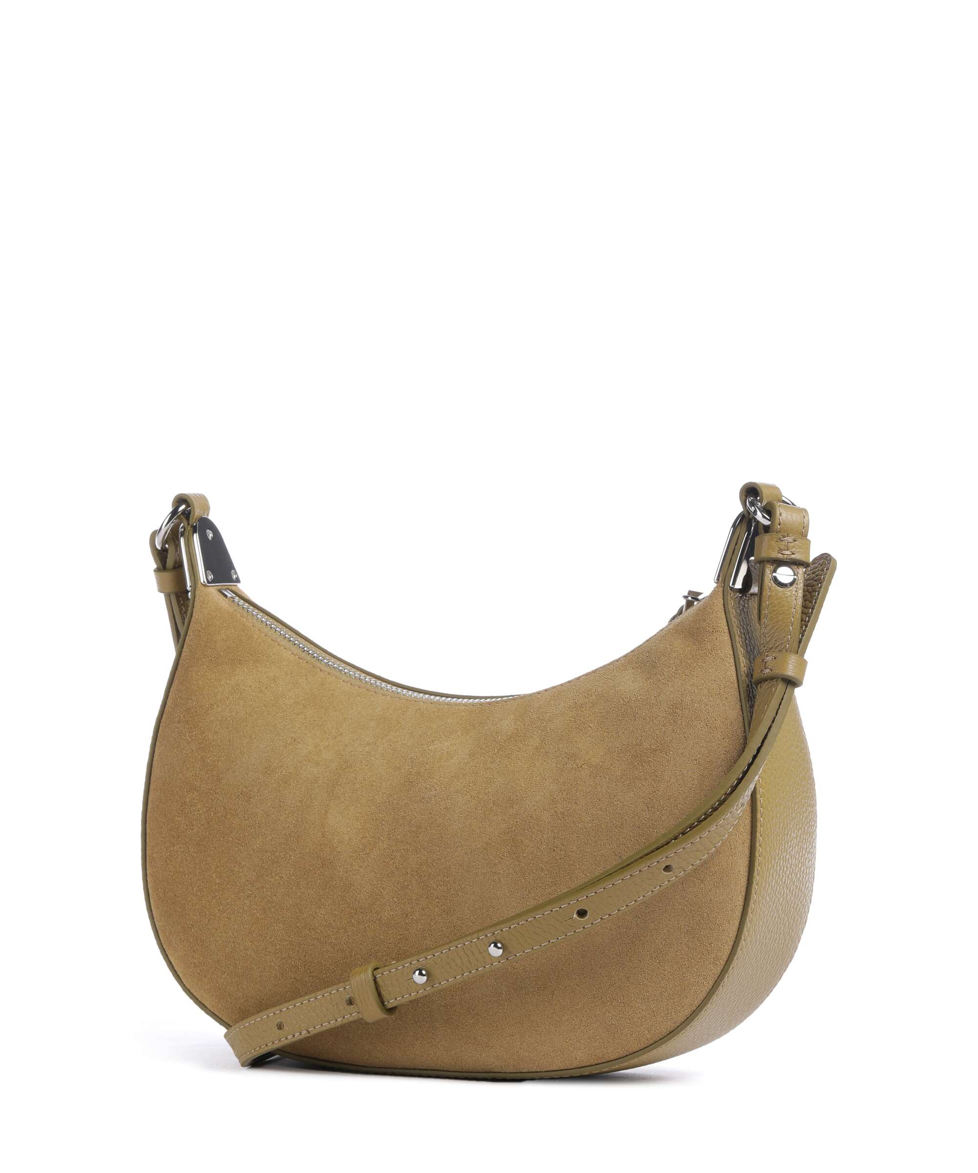 Coccinelle Fujiko Suede Crossbody bag seagrass