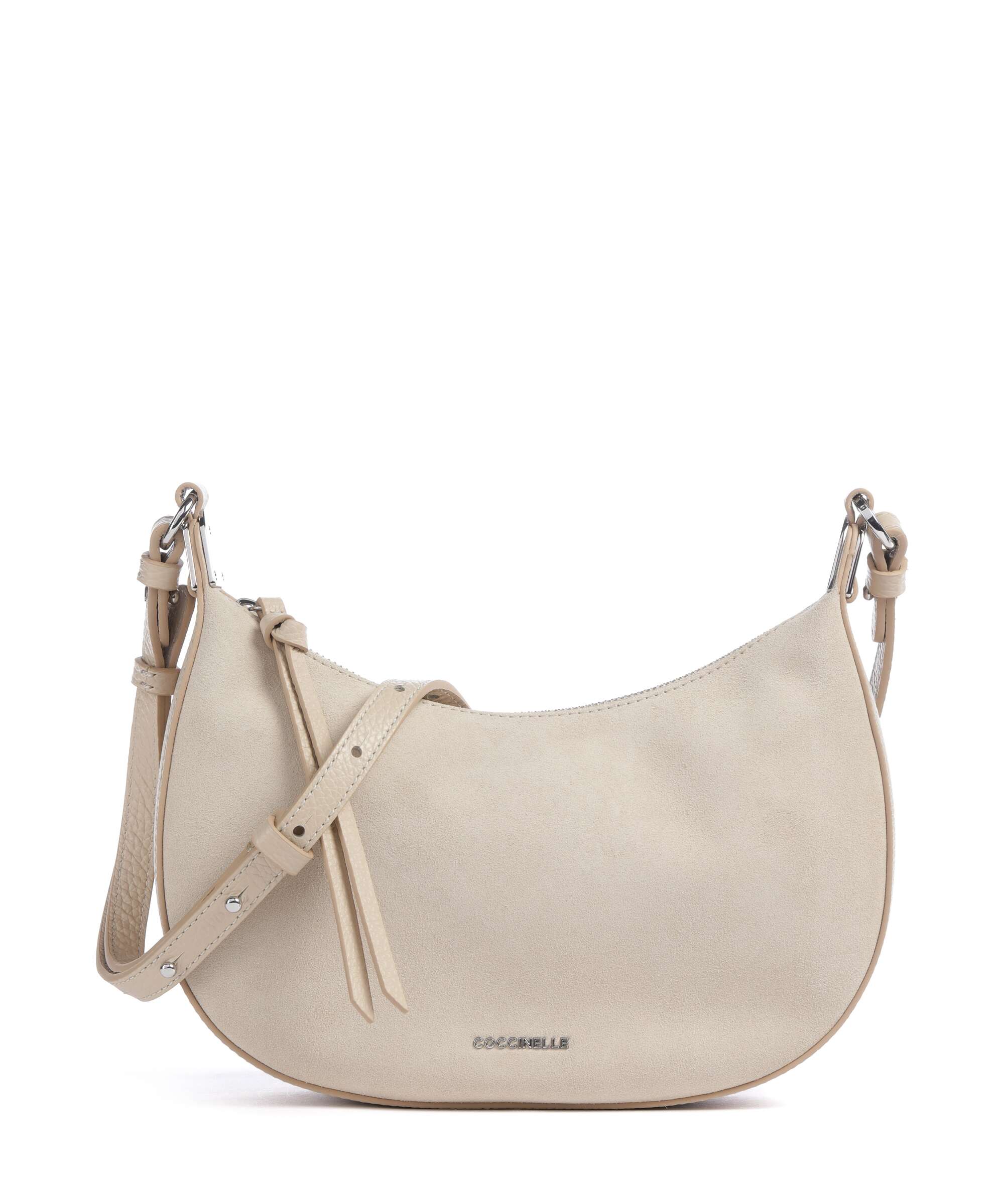 Coccinelle Fujiko Suede Crossbody bag sandshell