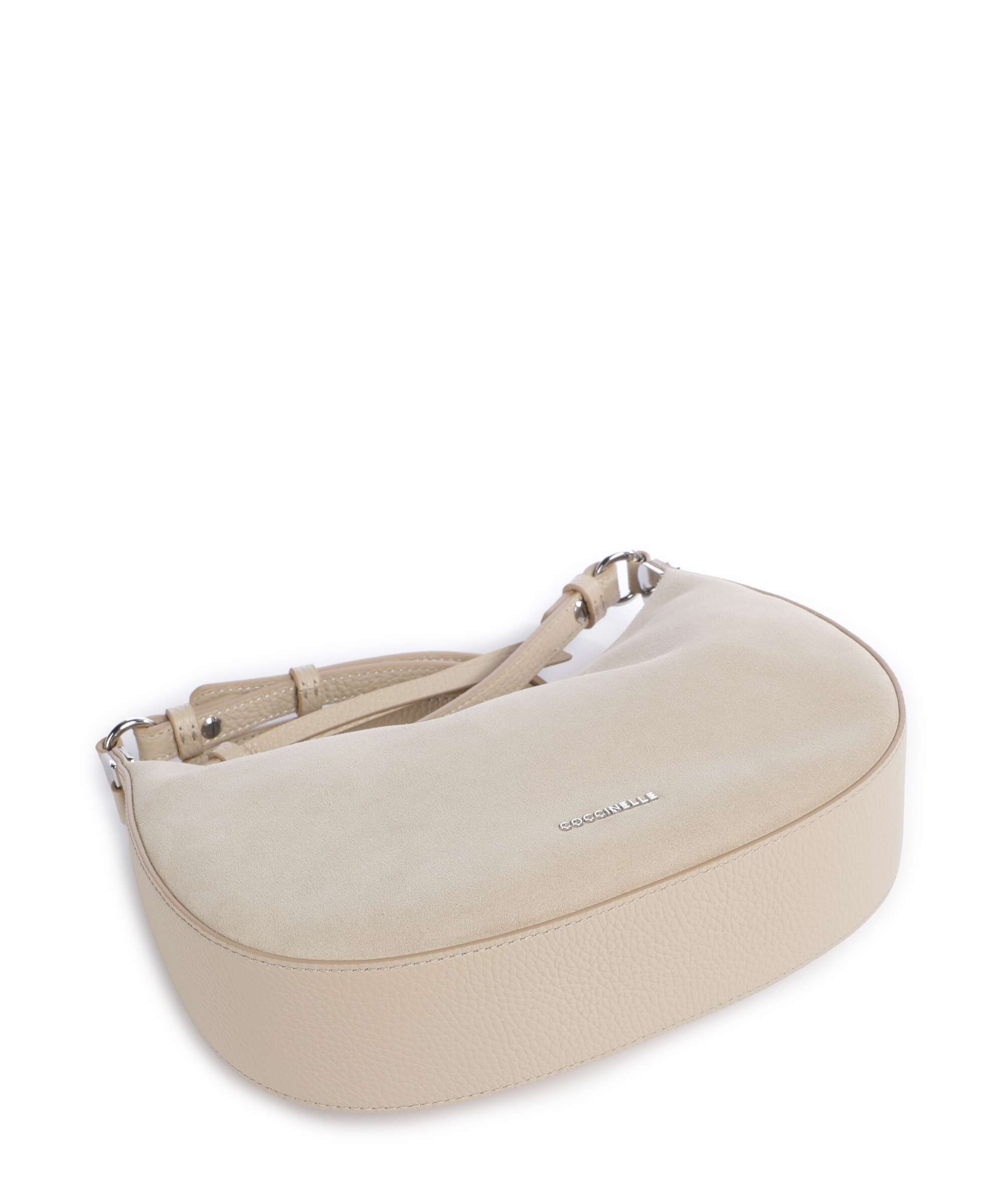 Coccinelle Fujiko Suede Crossbody bag sandshell