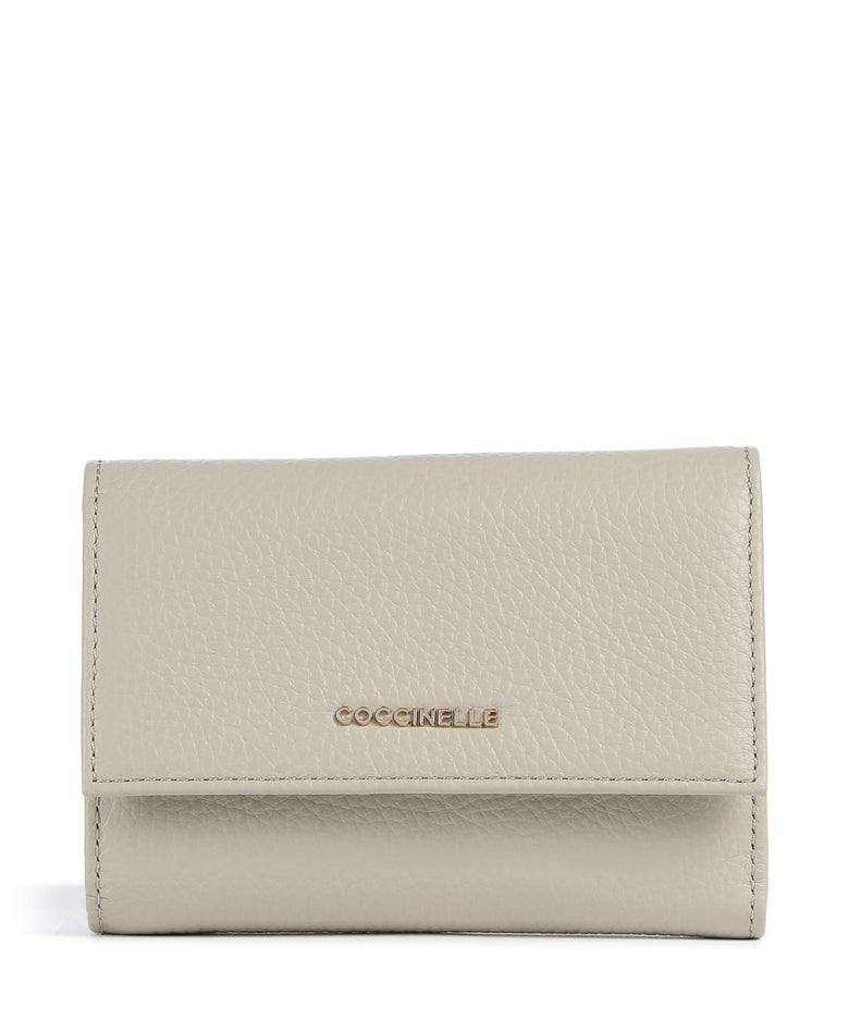 Coccinelle Metallic Soft Wallet eucalipto