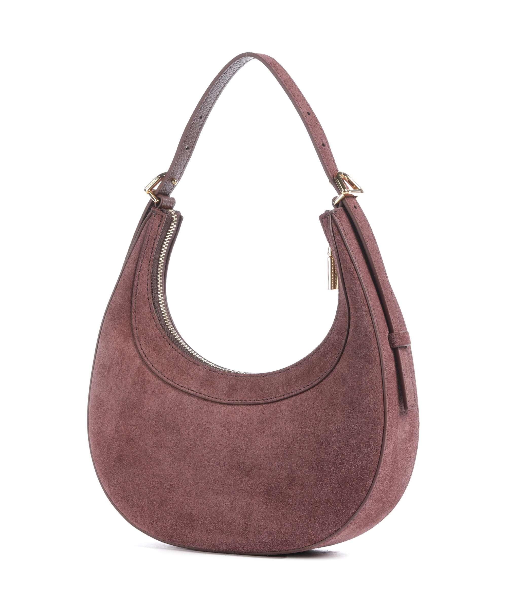 Coccinelle Whisper Suede Shoulder bag berry