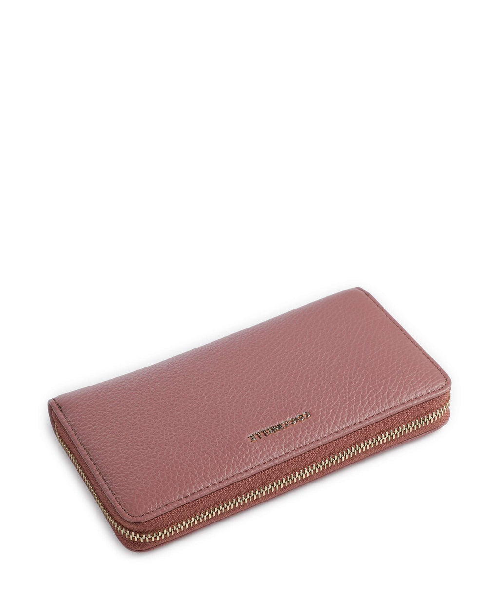 Coccinelle Metallic Soft Wallet winter rose