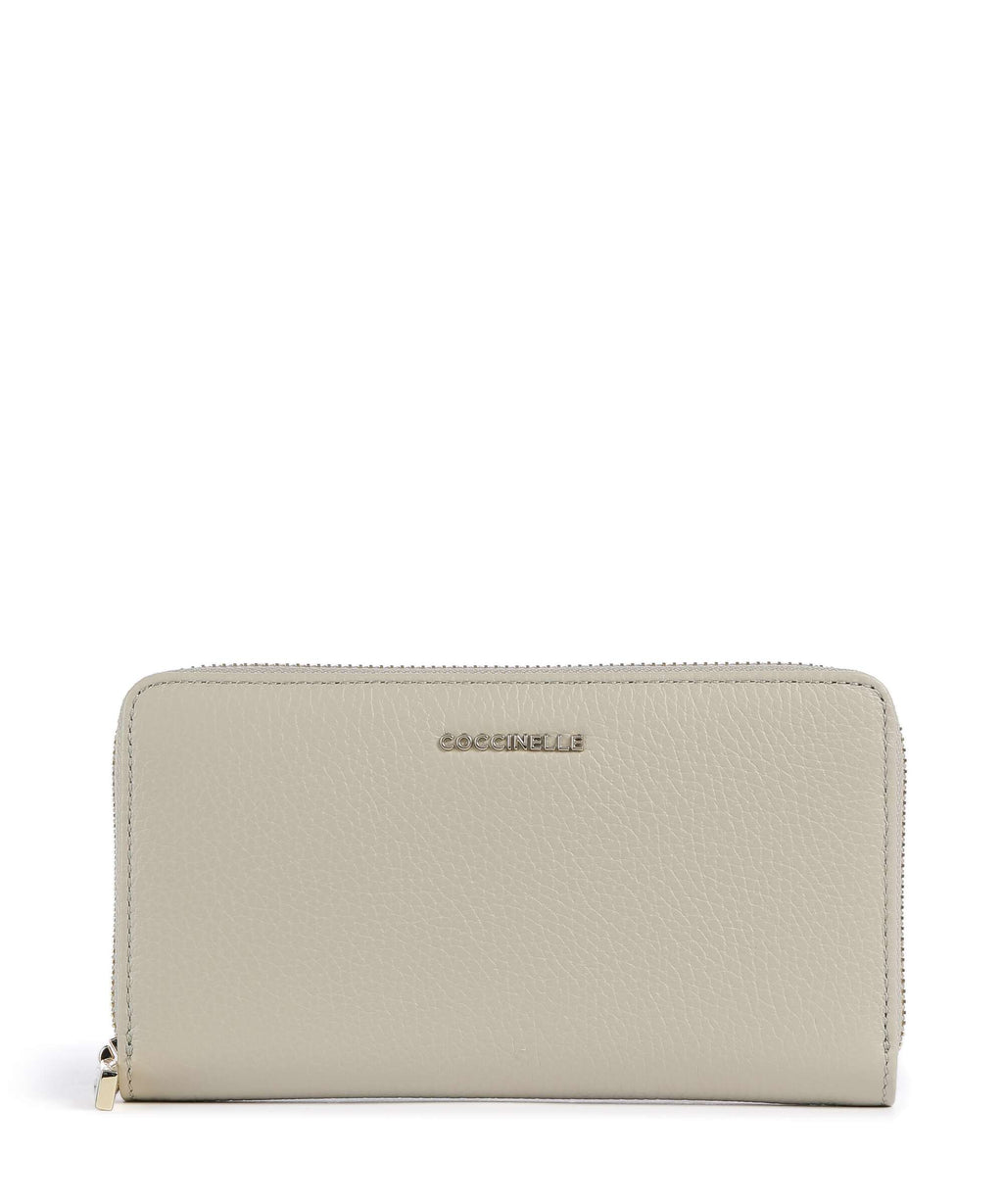 Coccinelle Metallic Soft Wallet eucalipto