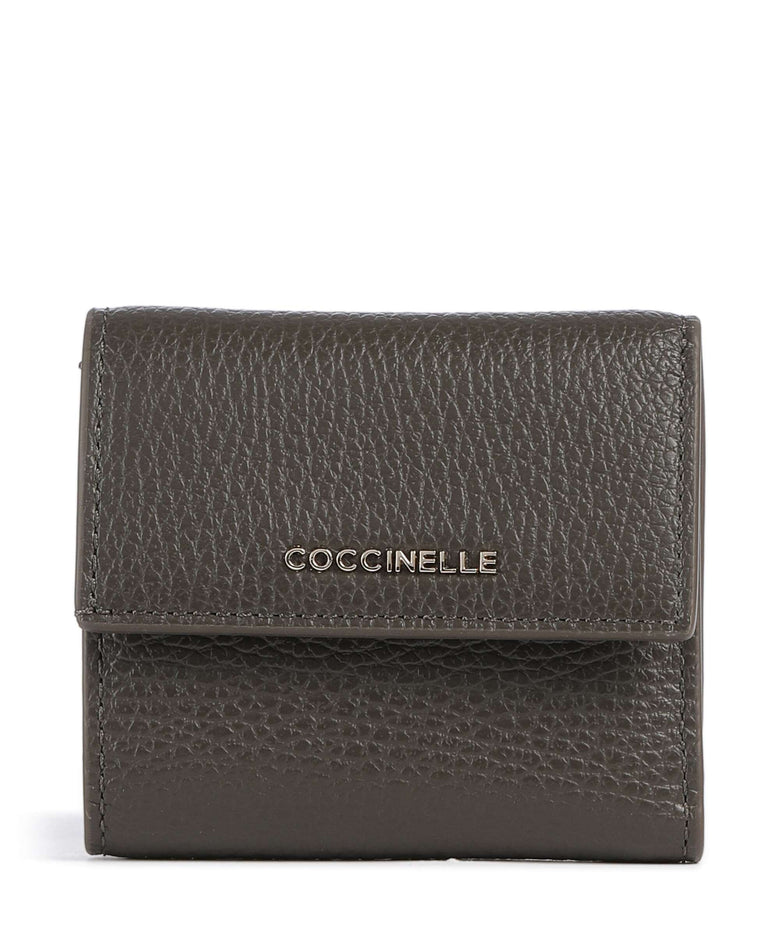 Coccinelle Metallic Soft Wallet fango
