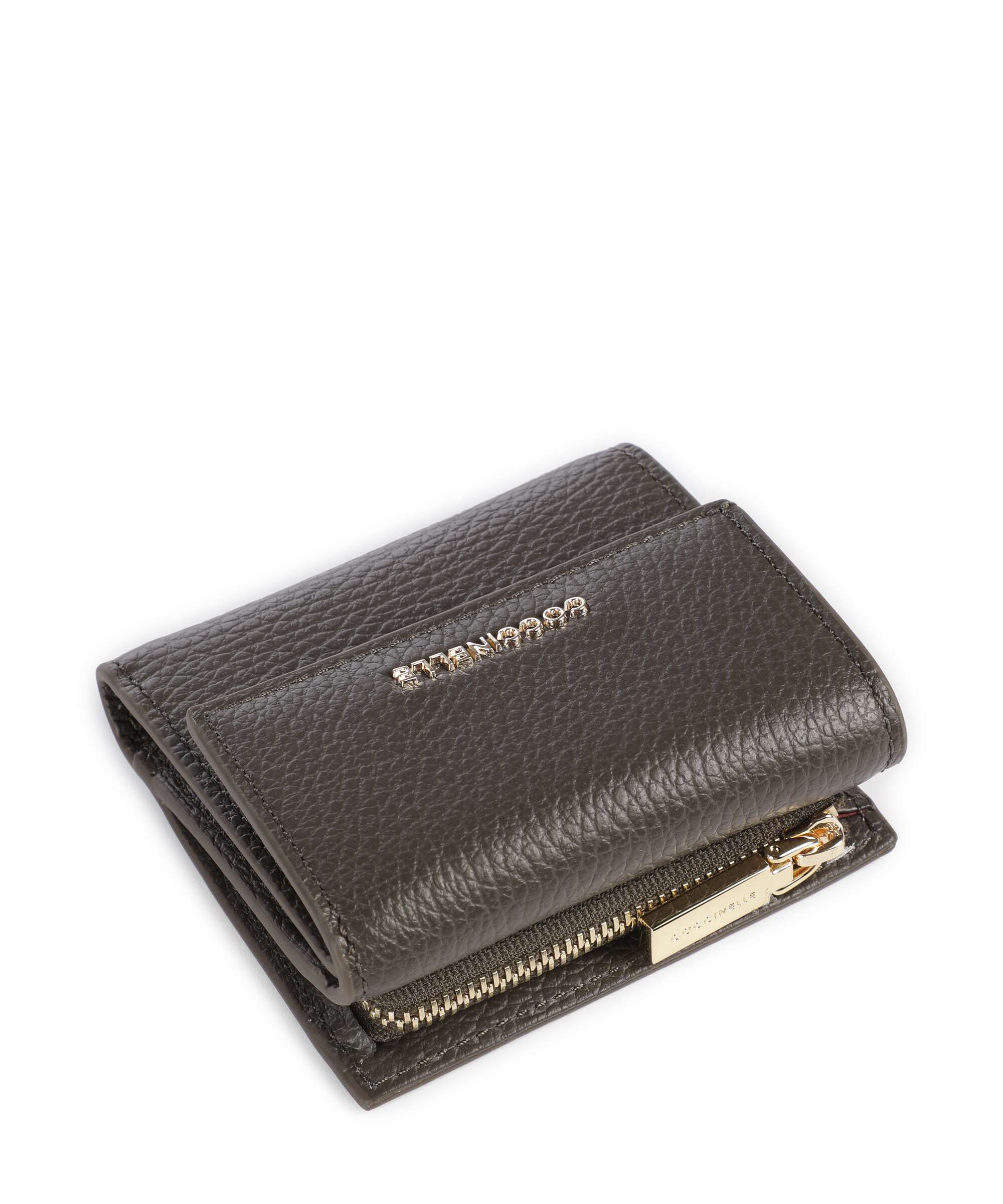 Coccinelle Metallic Soft Wallet fango