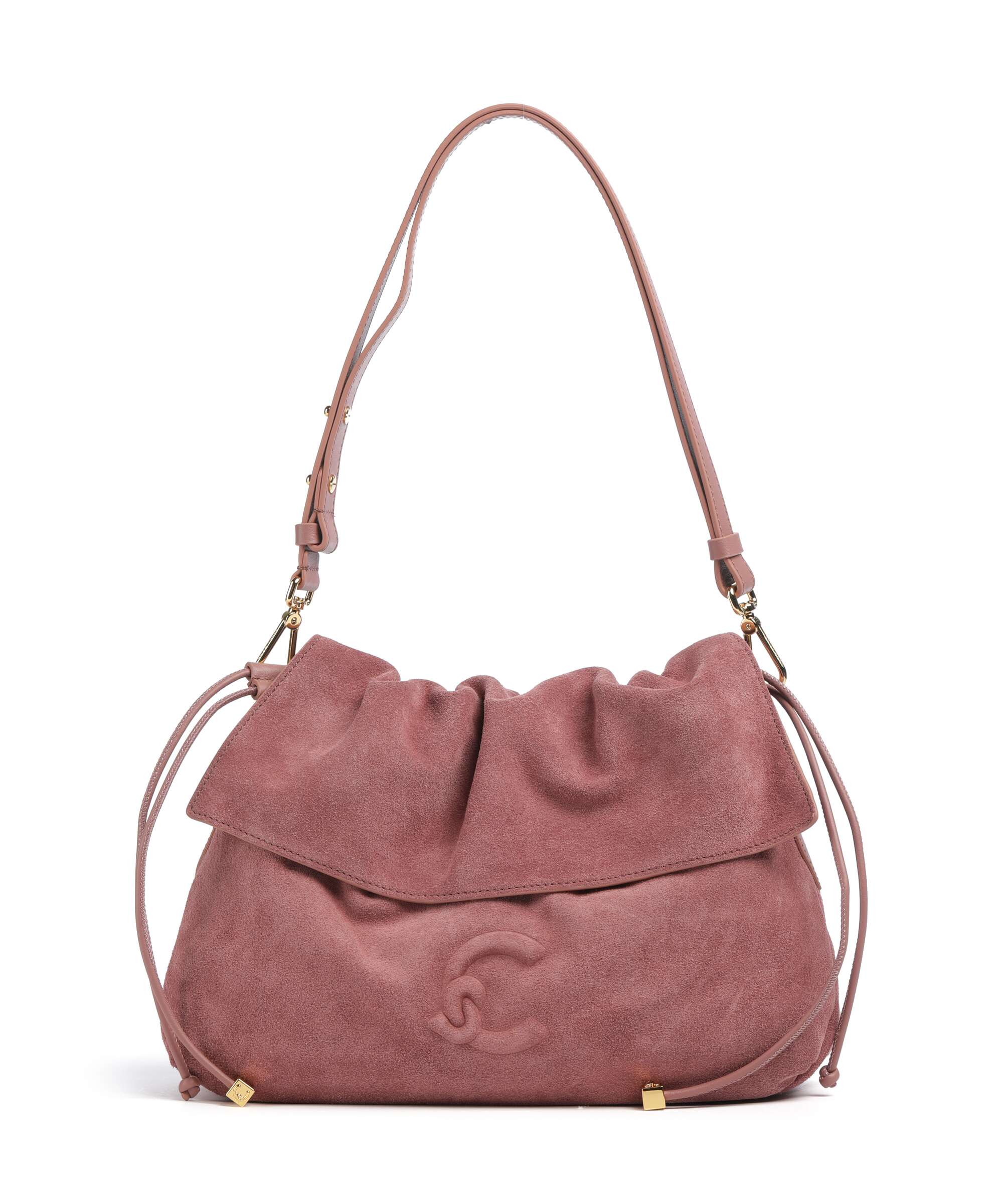 Coccinelle Lidia Suede Hobo bag winter rose
