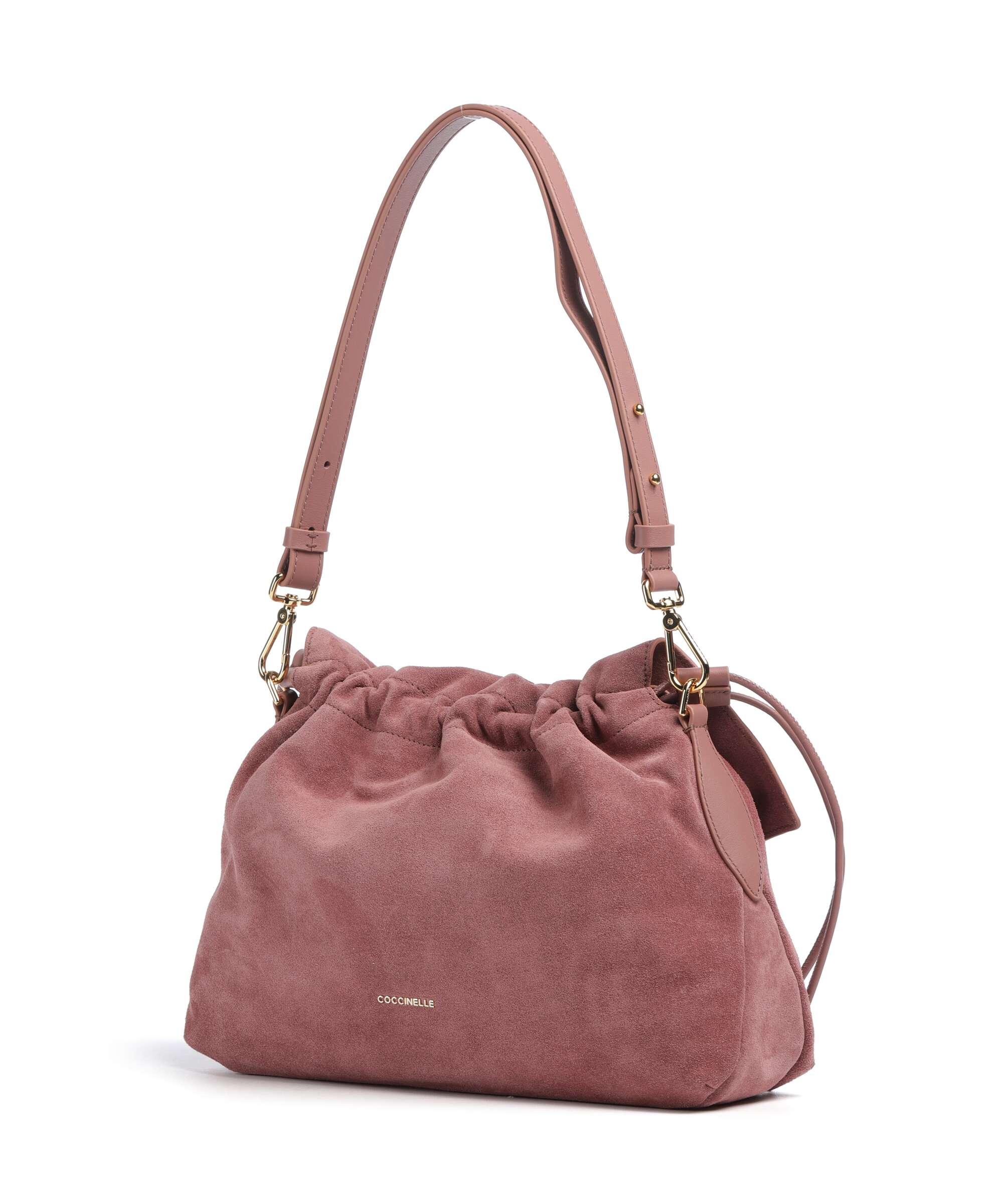 Coccinelle Lidia Suede Hobo bag winter rose