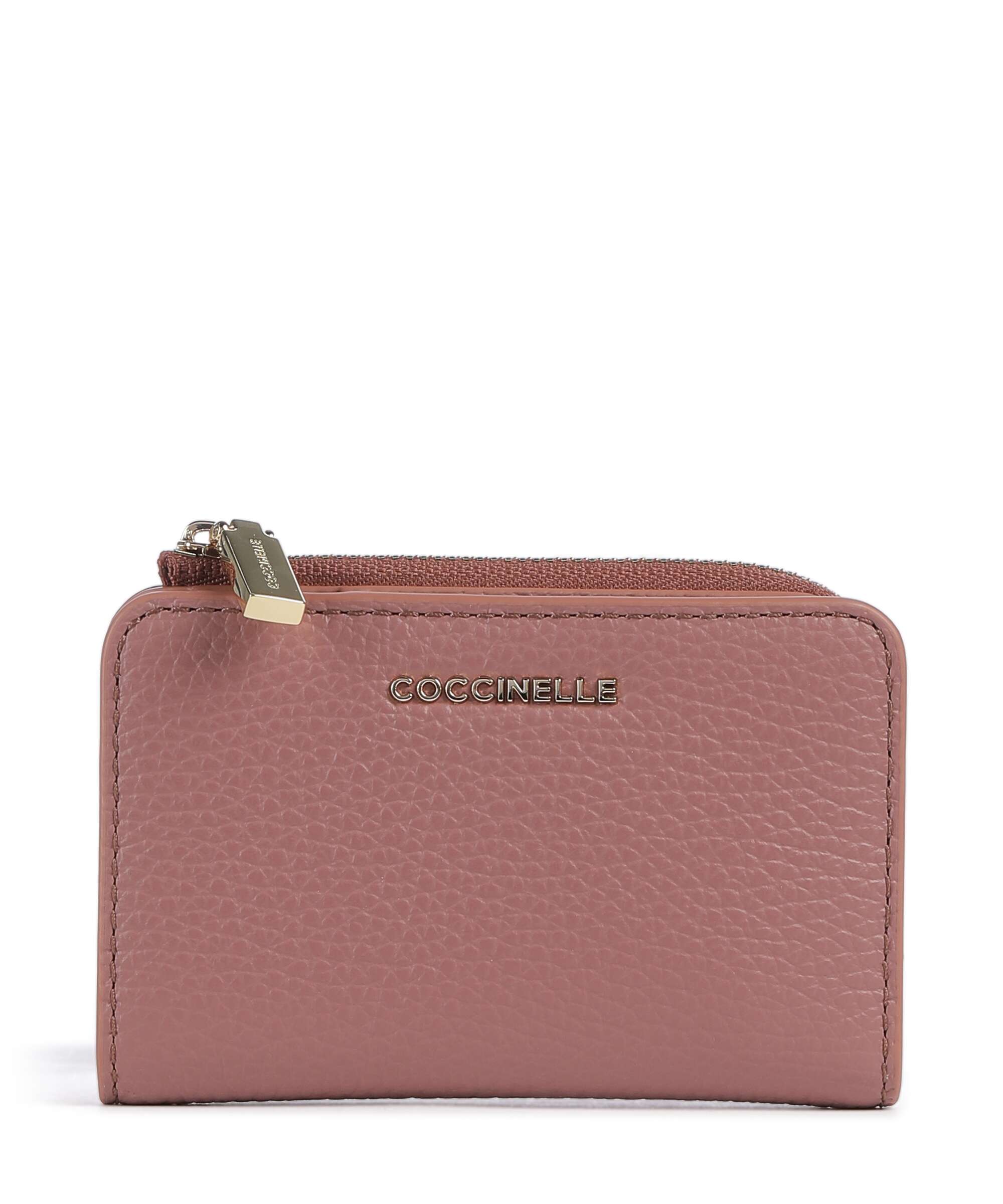 Coccinelle Metallic Soft Wallet winter rose