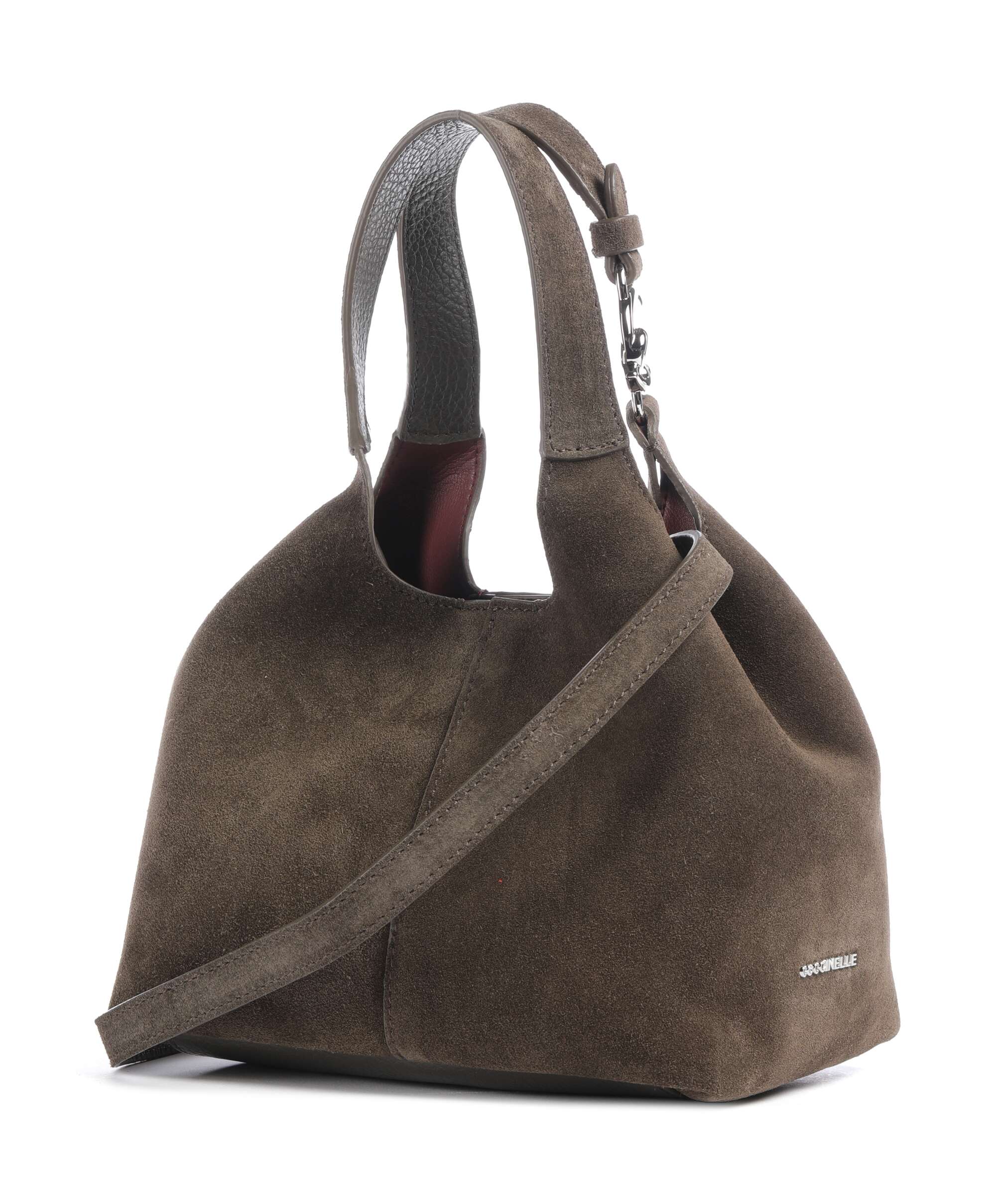Coccinelle C-Easy Suede Handbag fango