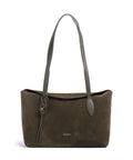 Coccinelle Thess Suede Tote bag fango