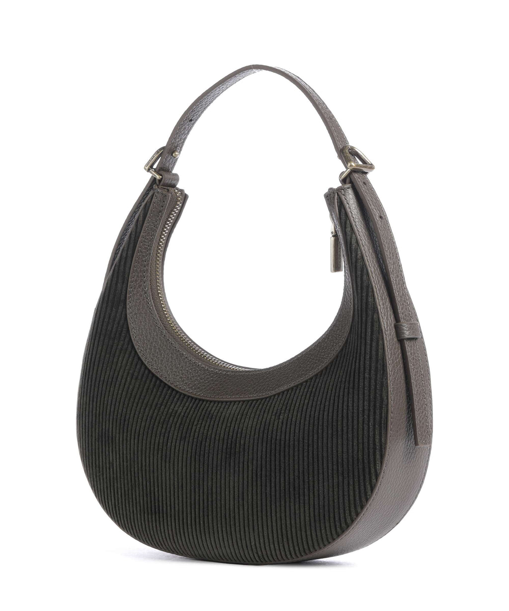 Coccinelle Whisper Corduroy Shoulder bag fango