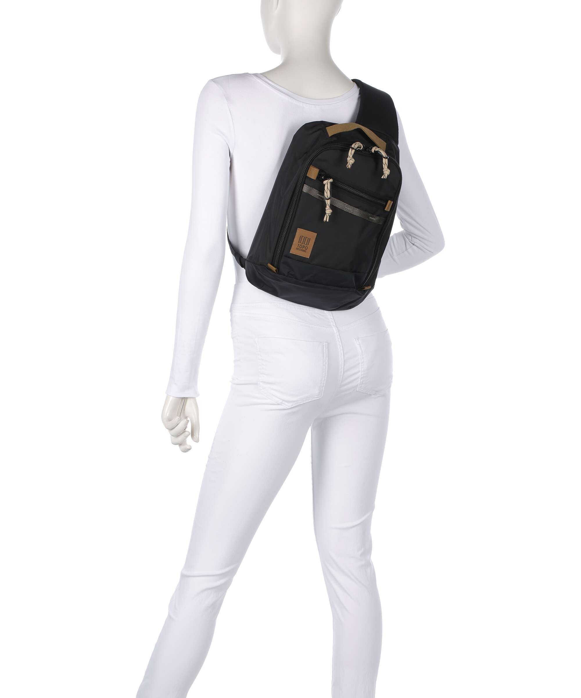 Topo Designs Mountain Sling bag stone blue/bone white