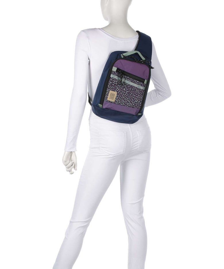 Topo Designs Mountain Sling bag loganberry/crackle