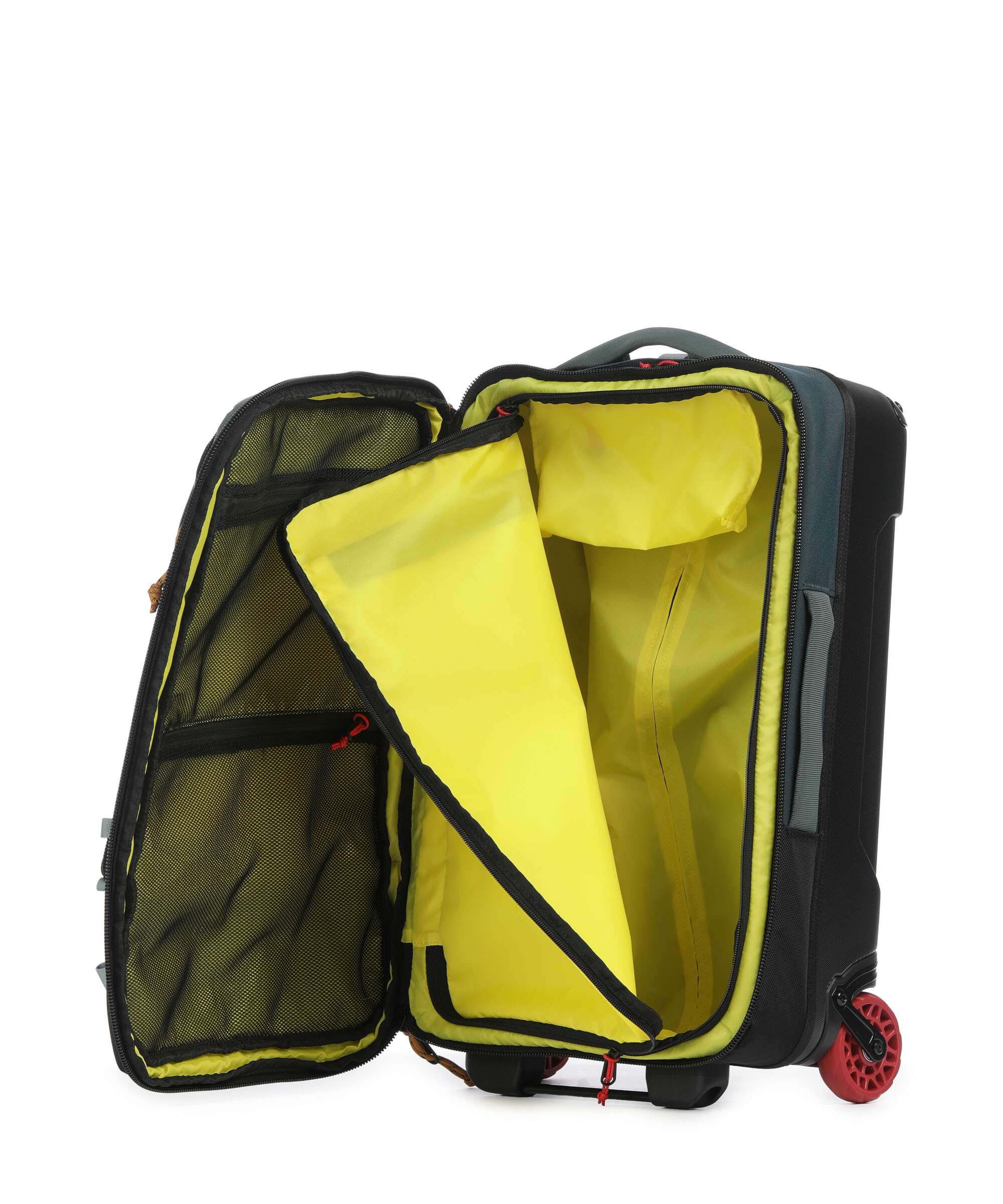 Topo Designs Global Backpack with wheels stone blue/forest