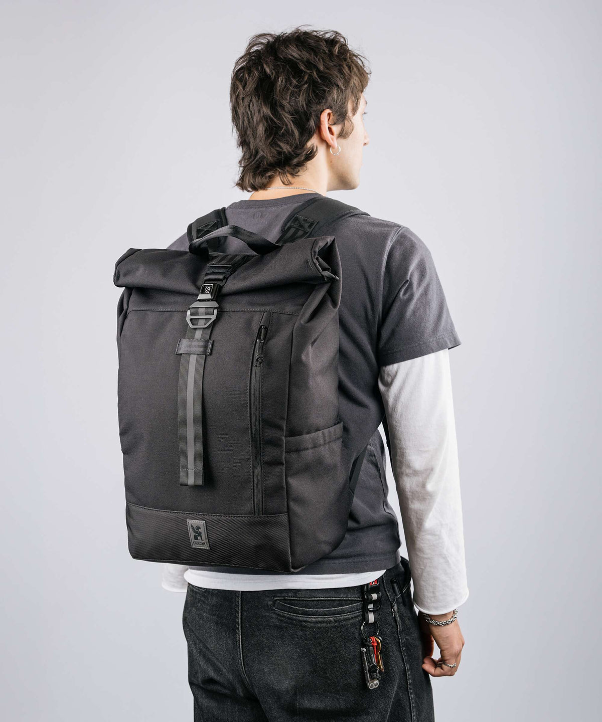 Chrome Initiate 26 Rolltop backpack steel blue