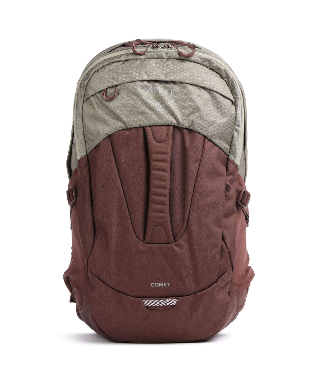 Osprey Comet Backpack sawdust tan/raisin red