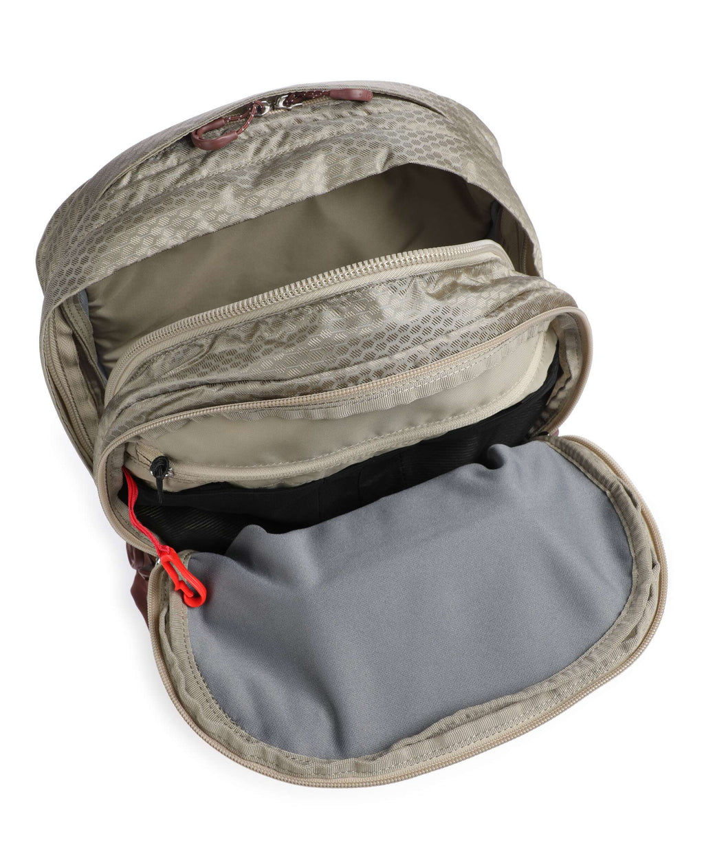 Osprey Comet Backpack sawdust tan/raisin red