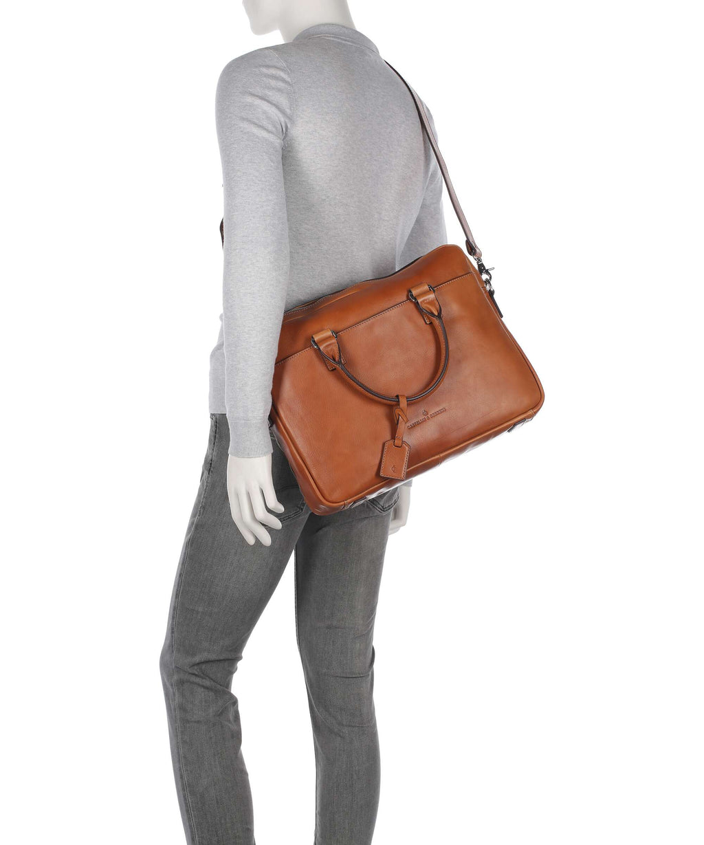 Castelijn & Beerens Heritage Briefcase light brown