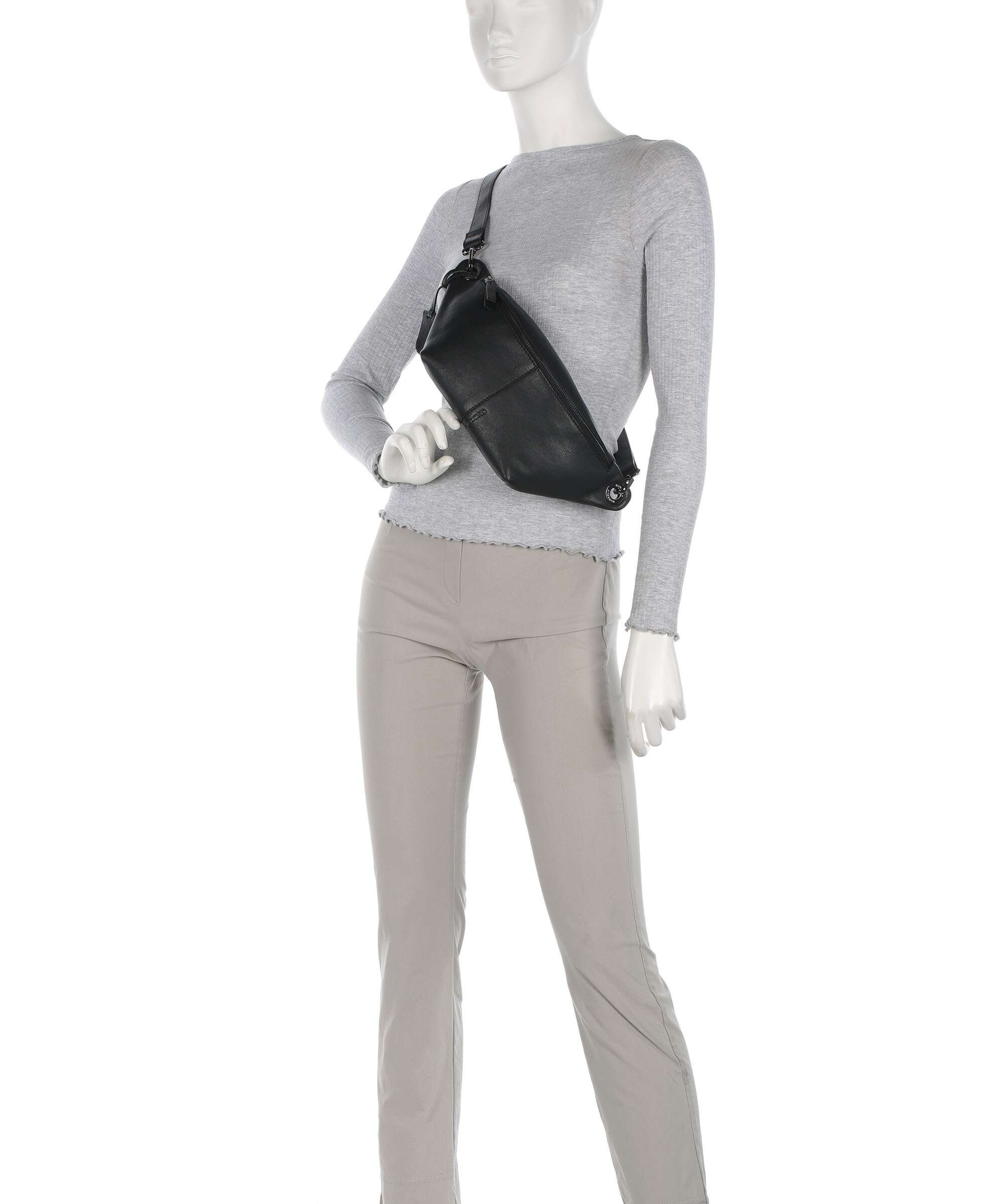 Burkely Radiant Raeven Belt bag bonfire black