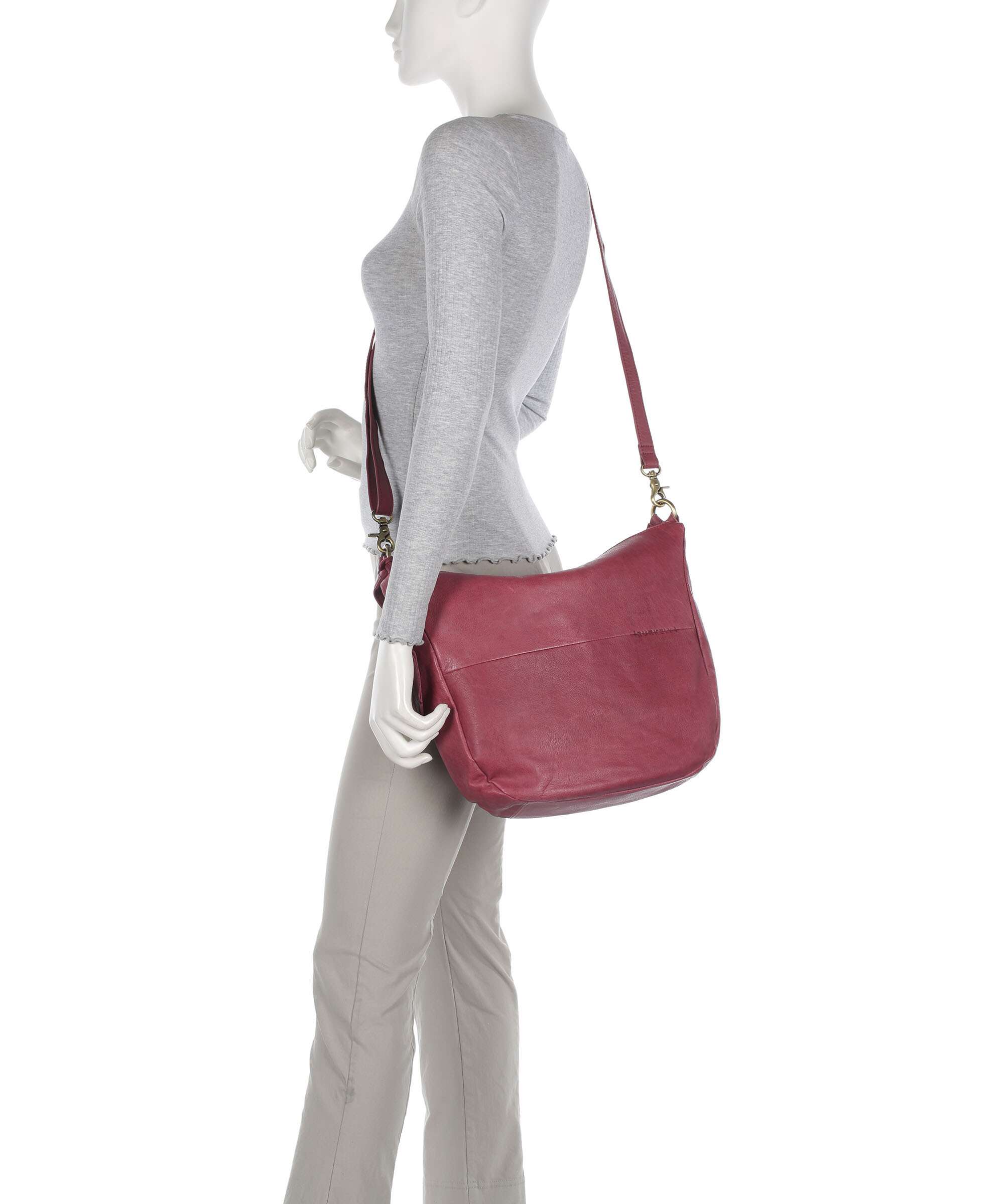 Burkely Natural Norah Hobo bag poppy pink