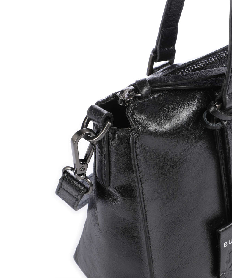 Burkely Creased Crystal Handbag black