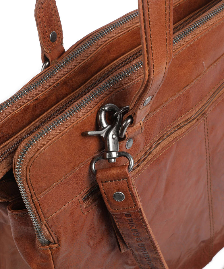 Spikes & Sparrow Bronco Tote bag cognac