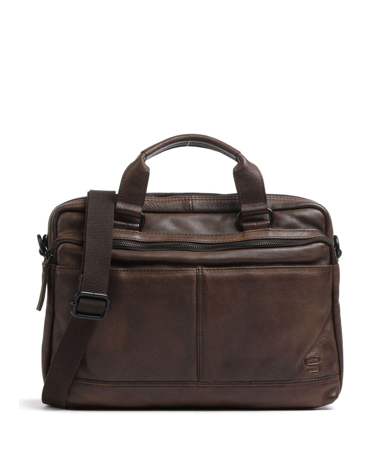 Spikes & Sparrow Apache Briefcase dunkelbraun