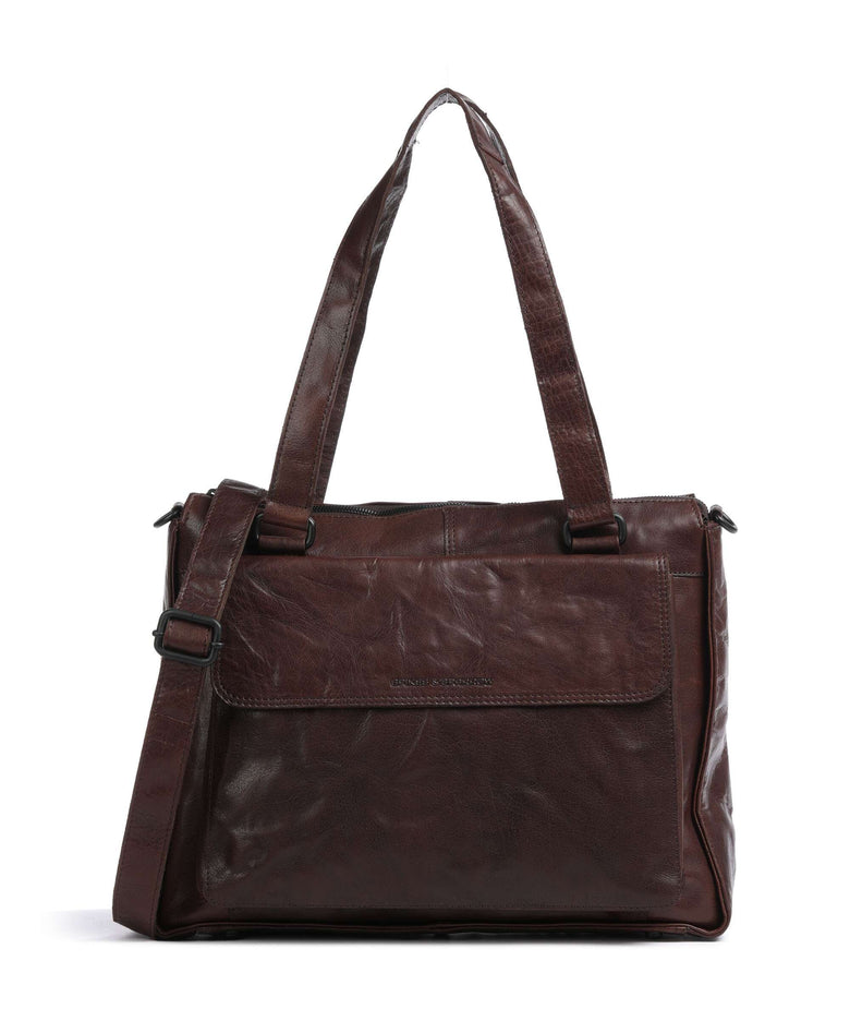 Spikes & Sparrow Bronco Ceciley Laptop bag dark brown