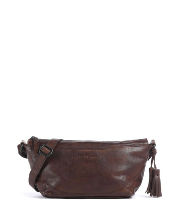 Spikes & Sparrow Apache Piperel Olkalaukku dark brown