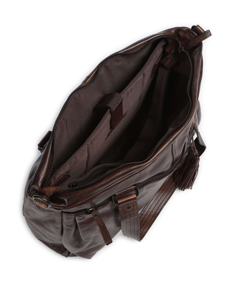 Spikes & Sparrow Apache Chrissey Briefcase dark brown