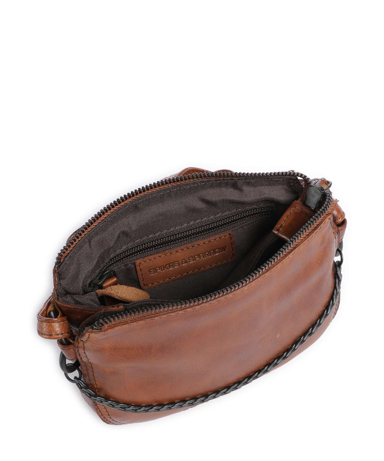 Spikes & Sparrow Apache Delaine Crossbody bag brandy