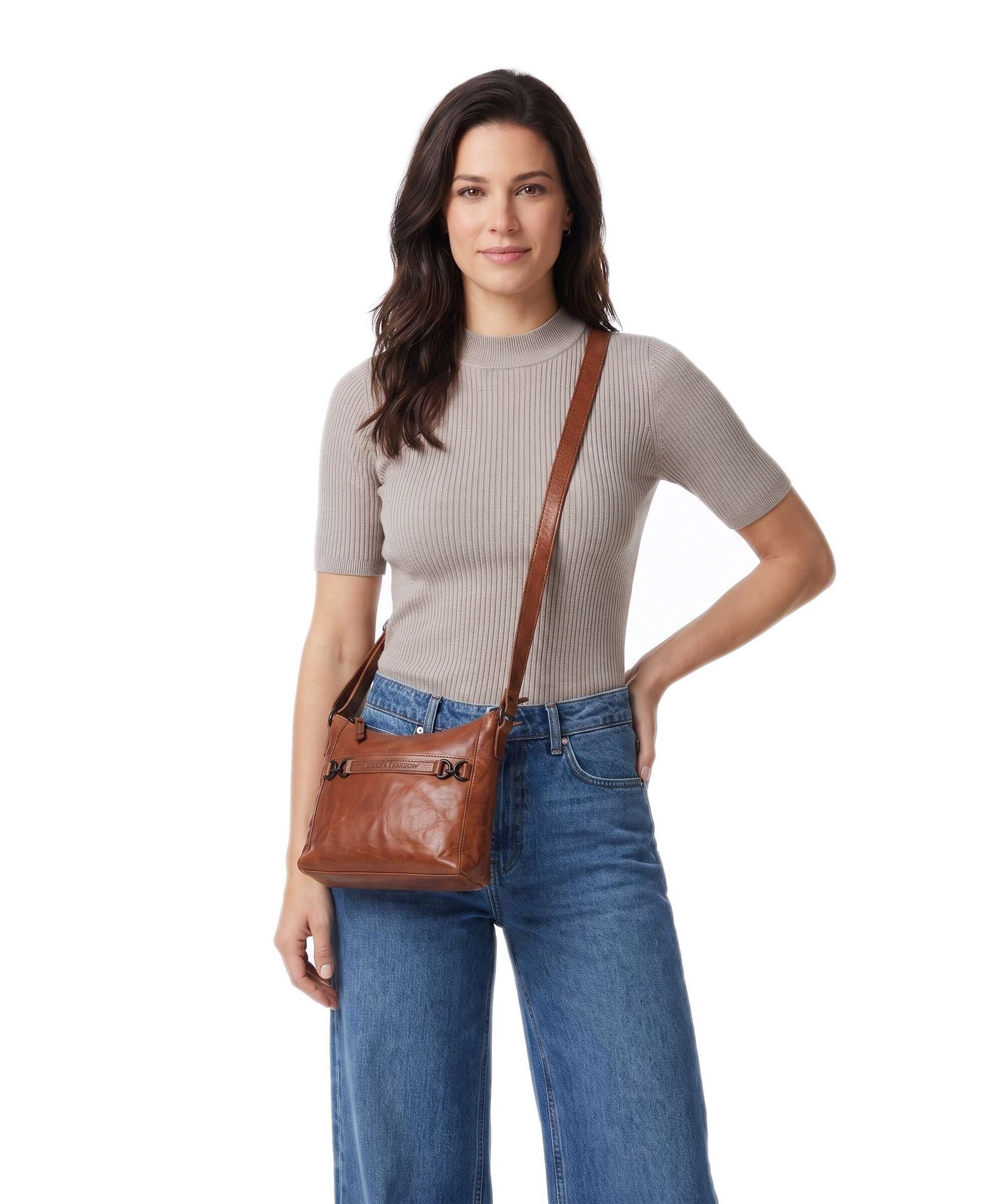 Spikes & Sparrow Bronco Elize Crossbody bag brandy