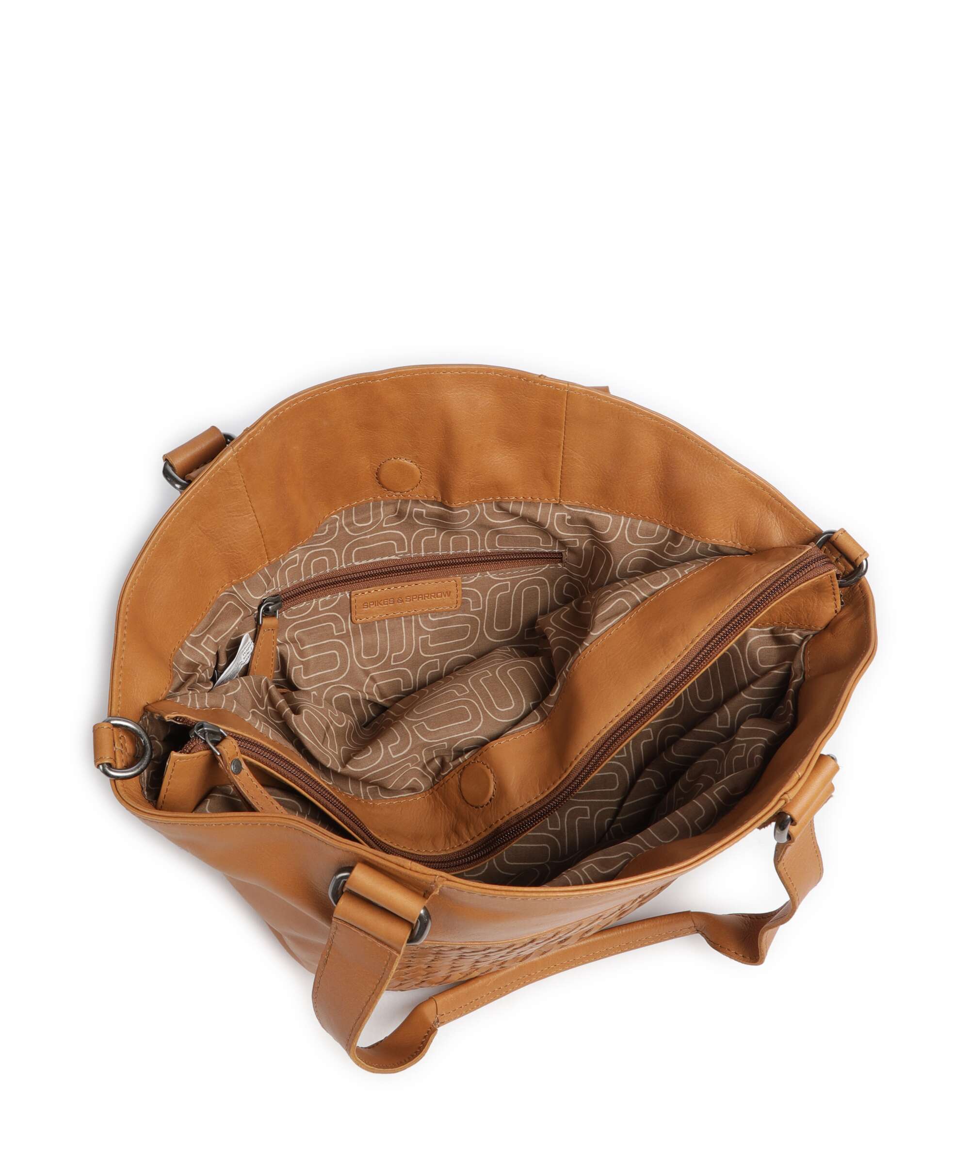 Spikes & Sparrow Woven Patty Tote bag tan