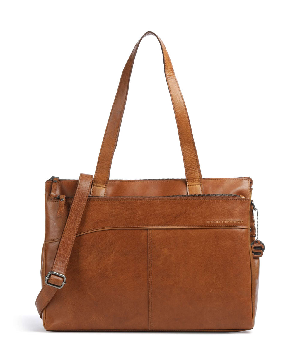 Spikes & Sparrow Bronco Yasmijn Tote bag brandy
