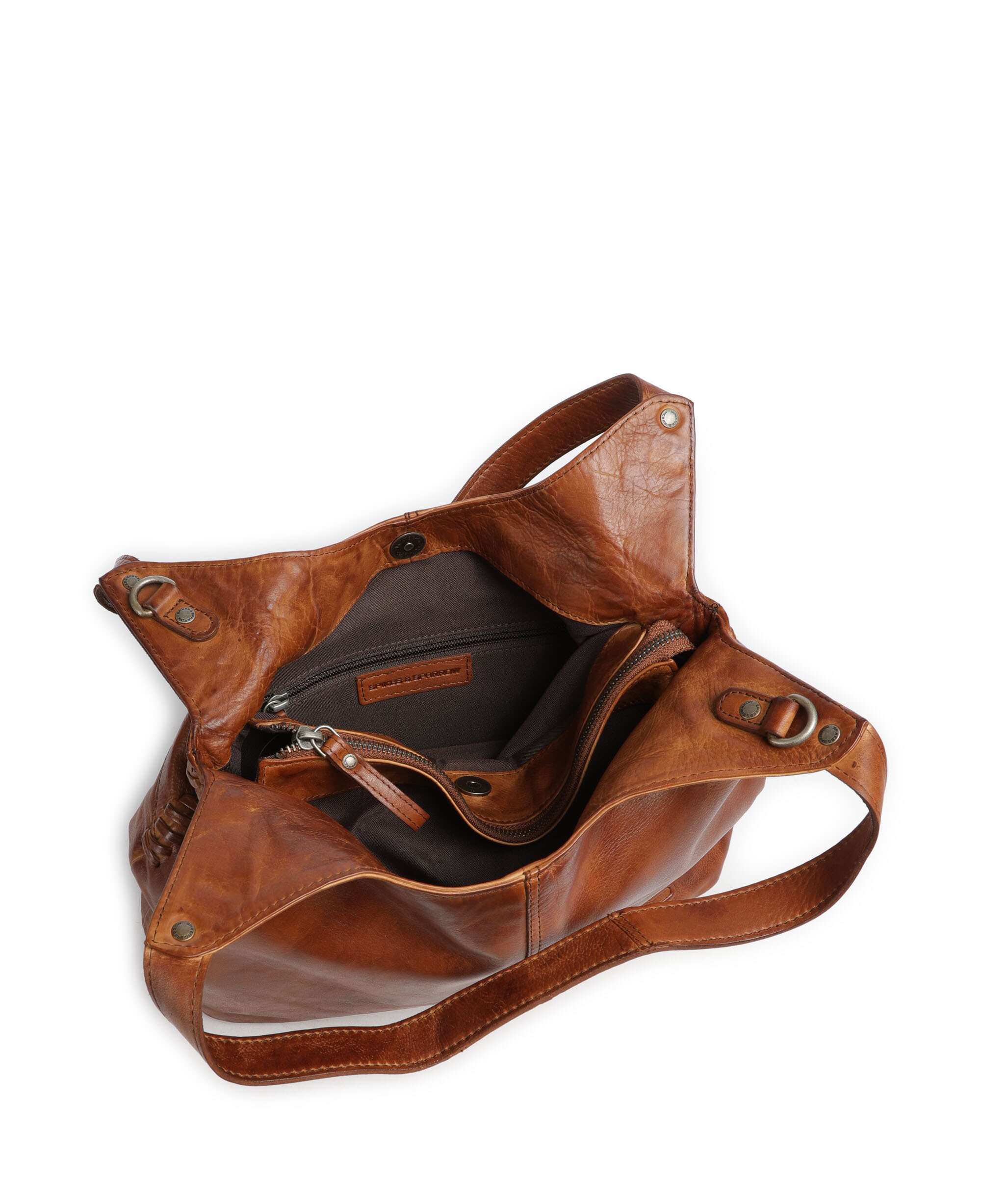 Spikes & Sparrow Apache Marthe Hobo bag brandy