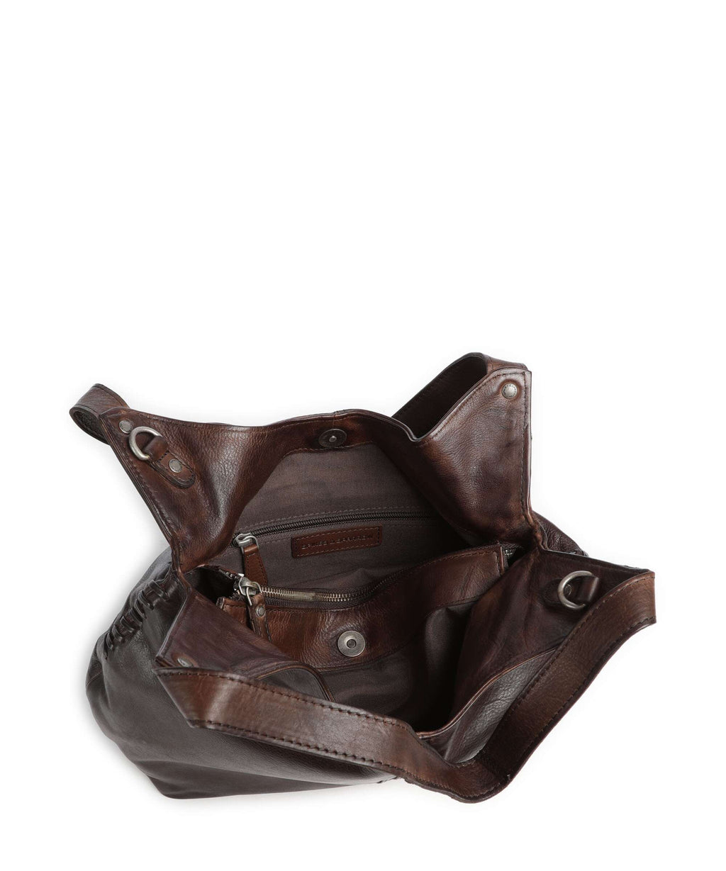 Spikes & Sparrow Apache Marthe Hobo bag dark brown