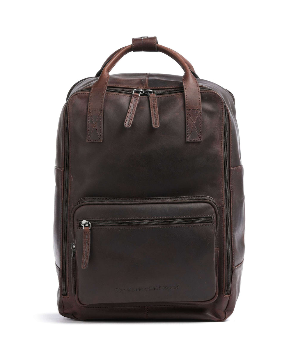 The Chesterfield Brand Wax Pull Up Cow Caicos Backpack brown