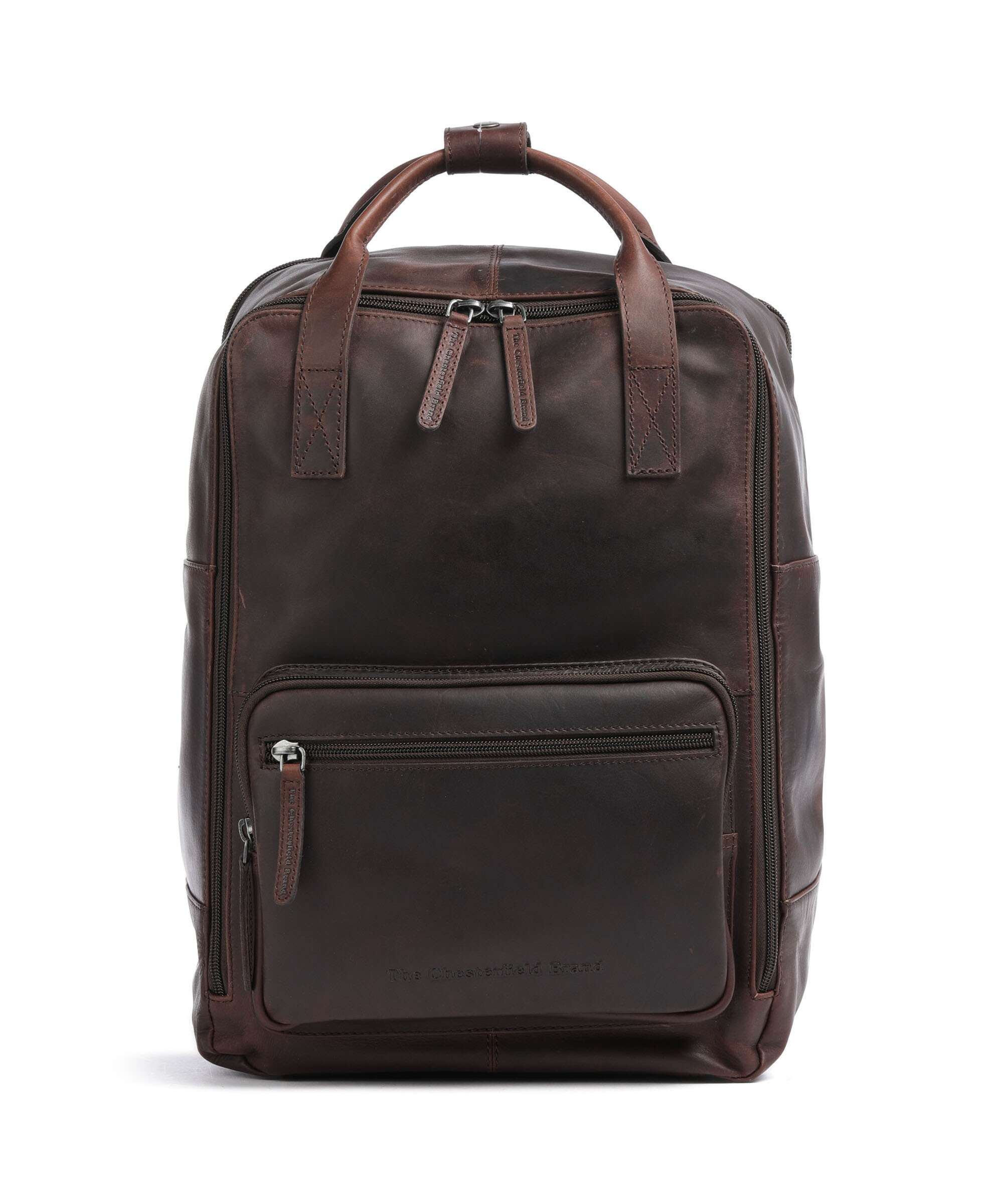 The Chesterfield Brand Wax Pull Up Cow Caicos Backpack brown
